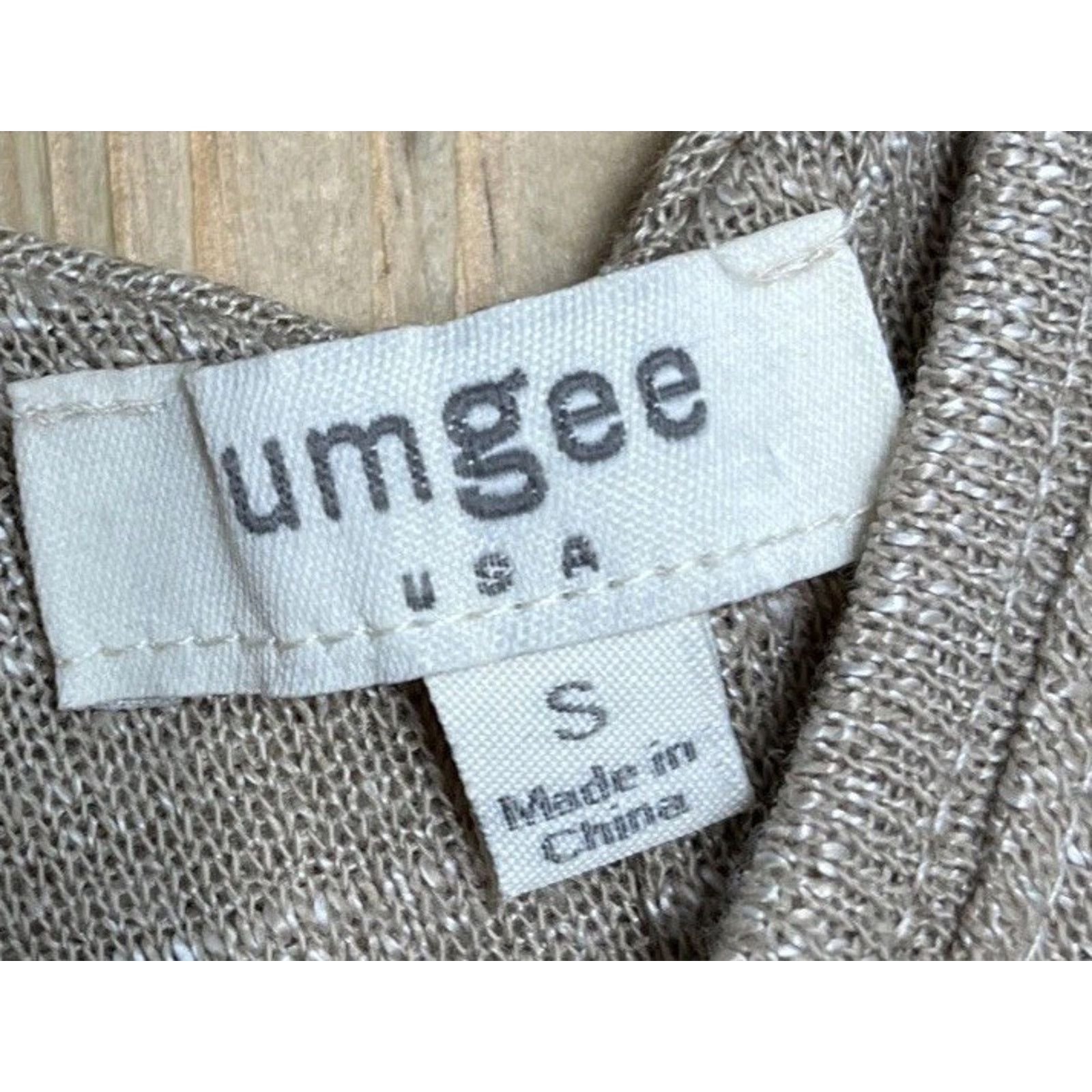Other UMGEE Womens Sleeveless Top Tan Cotton Blend Size Small Size S / US 4 / IT 40 - 6 Thumbnail