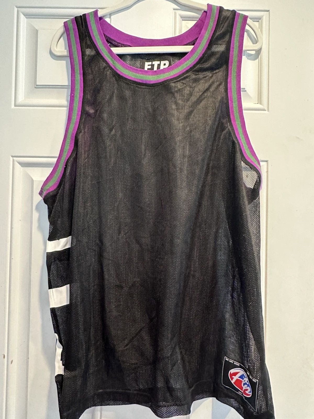 FTP Black Mesh Tank w/ Purple and Green Accents
