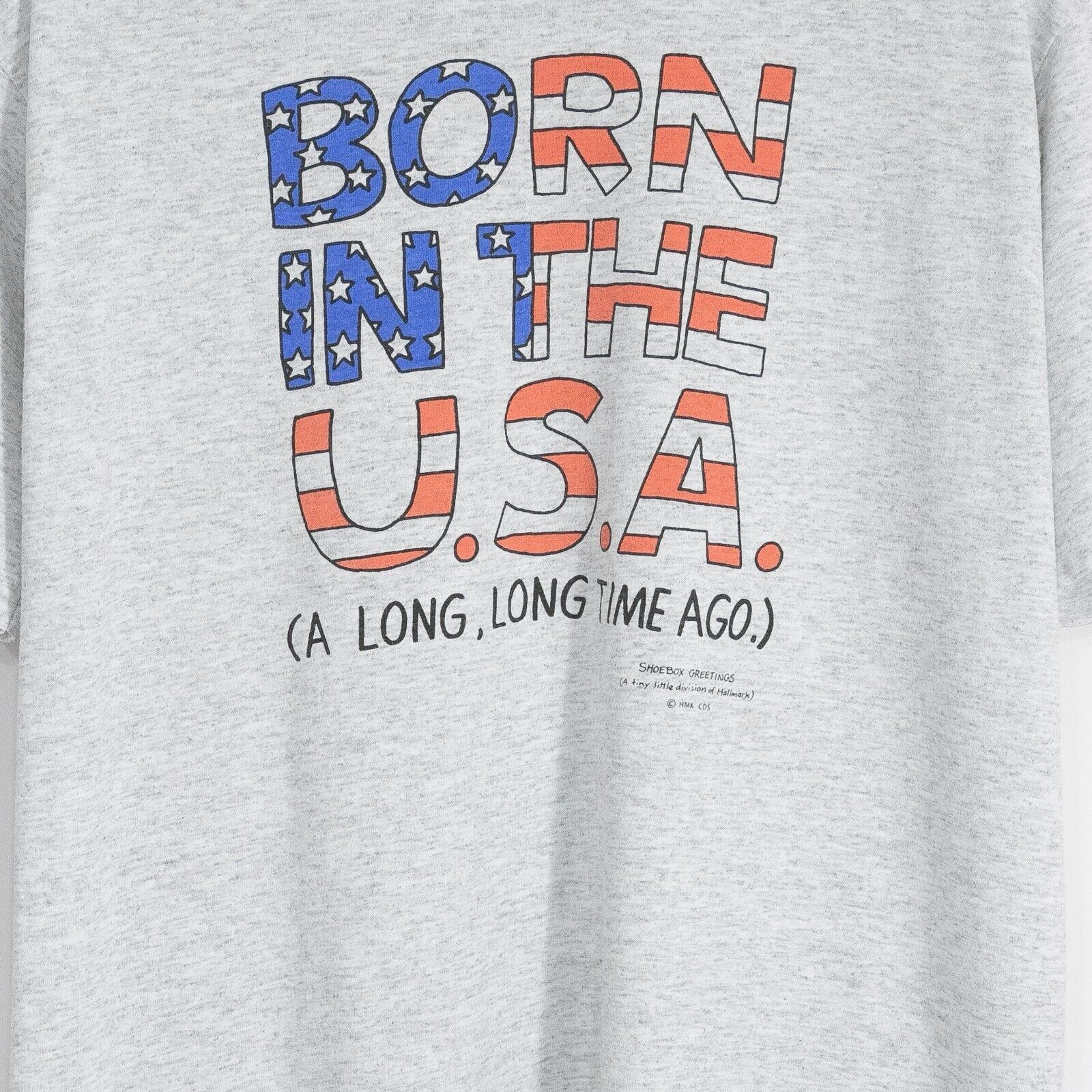 Vintage Vintage 90s Born In USA T Shirt L - Funny Age Single Stitch Size US L / EU 52-54 / 3 - 3 Thumbnail