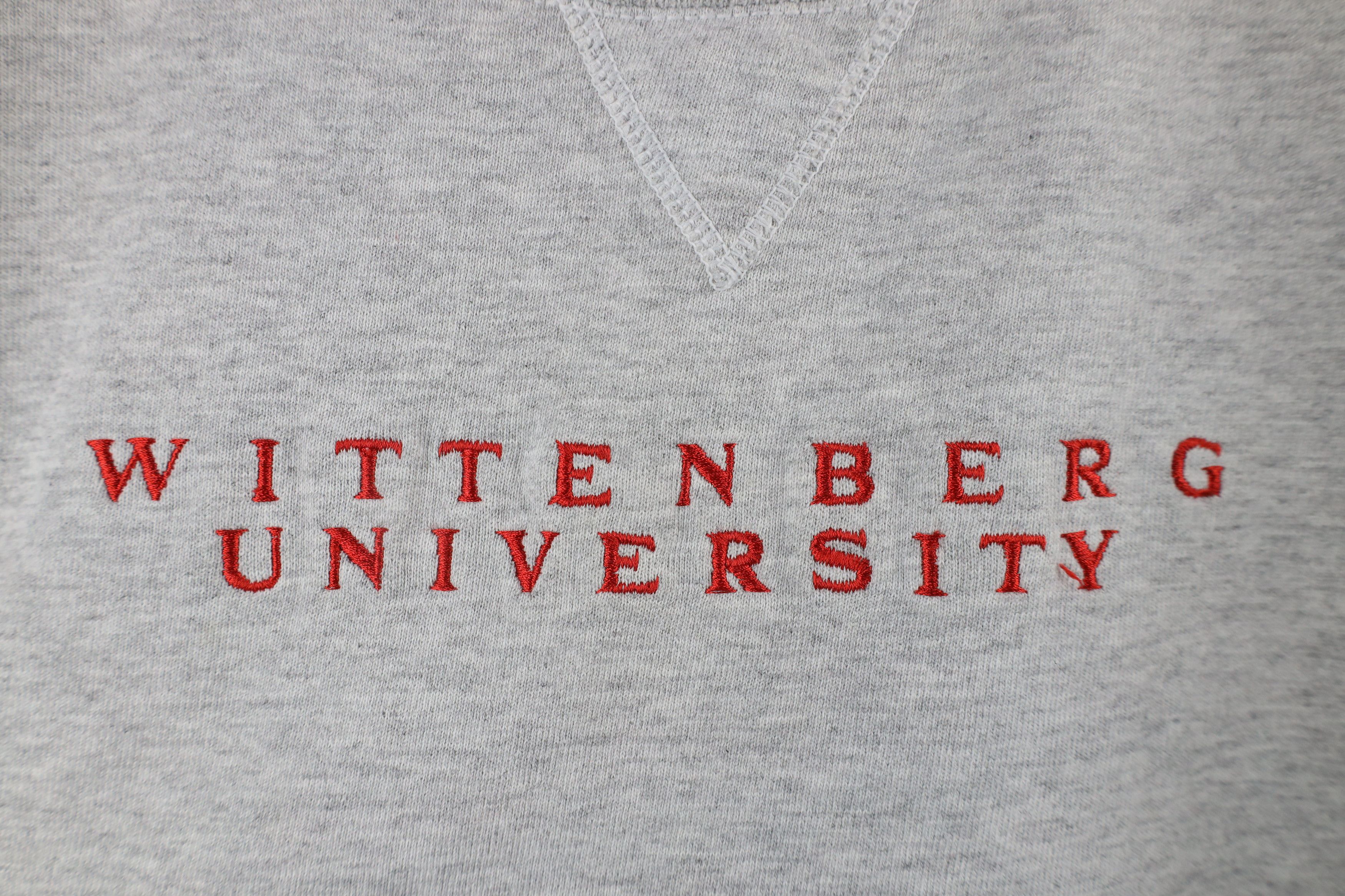 Champion × Vintage Vintage 90s Champion Wittenberg University Sweatshirt Gray Size US L / EU 52-54 / 3 - 8 Thumbnail