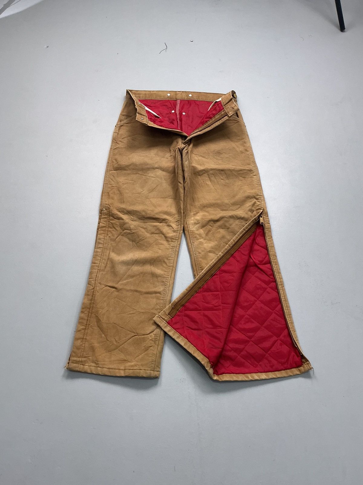 Carhartt 90sVintage Carhartt WQ106 quintet line carpenter denim Size US 32 / EU 48 - 1 Thumbnail