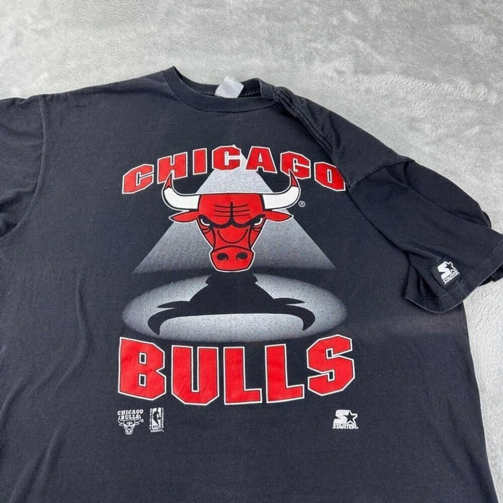 Starter Vintage Starter Men’s Size XL Chicago Bulls Black T Shirt Size US XL / EU 56 / 4 - 9 Thumbnail