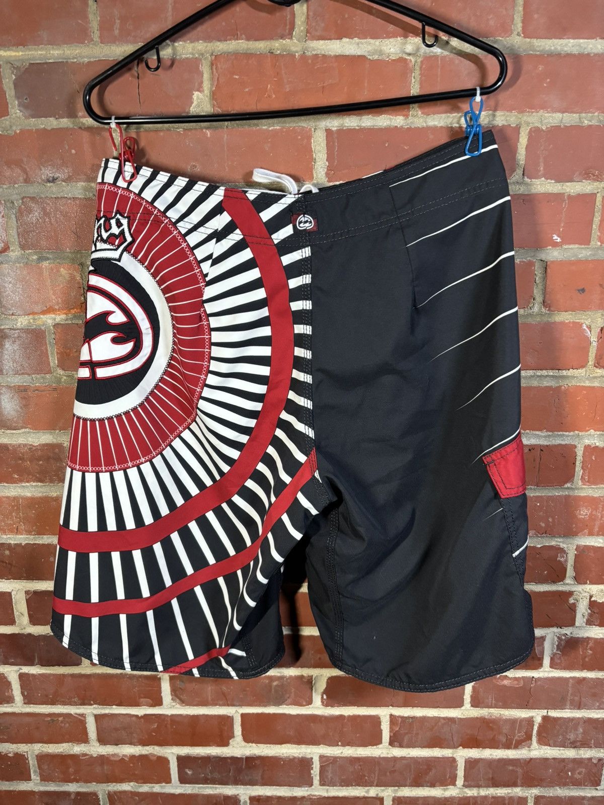 Billabong Vintage Y2k Billabong Rising Sun Boardshorts Mens 34 Size US 34 / EU 50 - 4 Thumbnail
