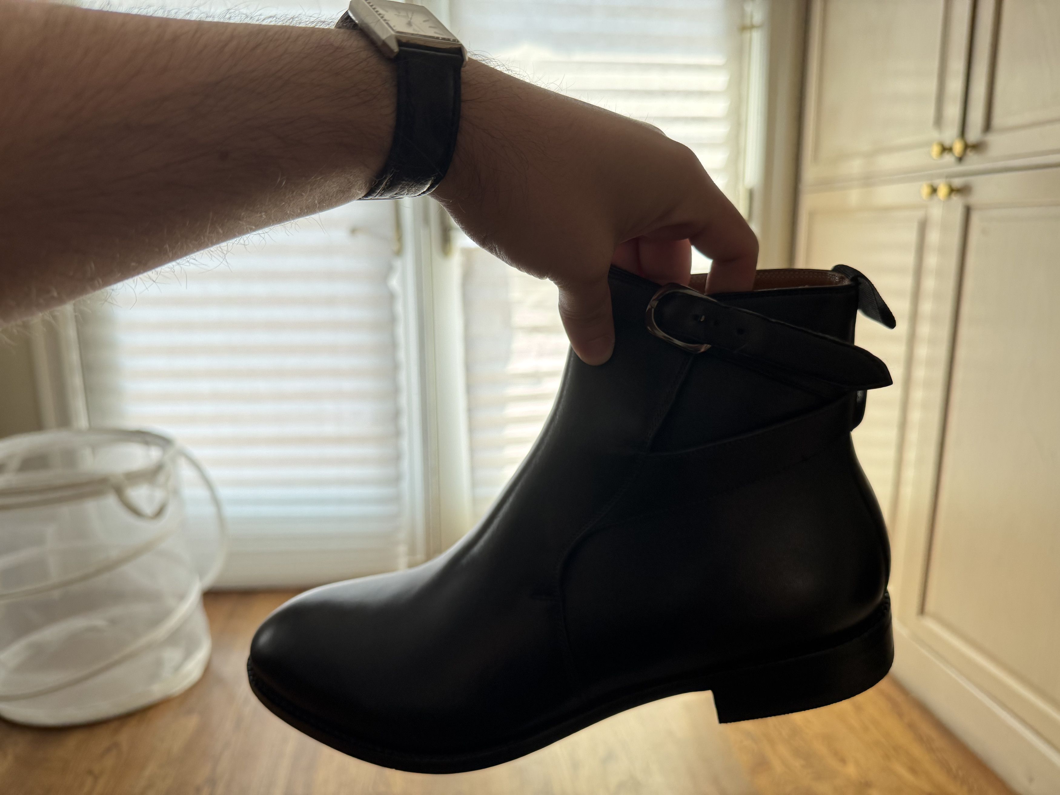 Beckett Simonon Douglas Jodhpur Black Leather Boots Size US 11 / EU 44 - 9 Thumbnail