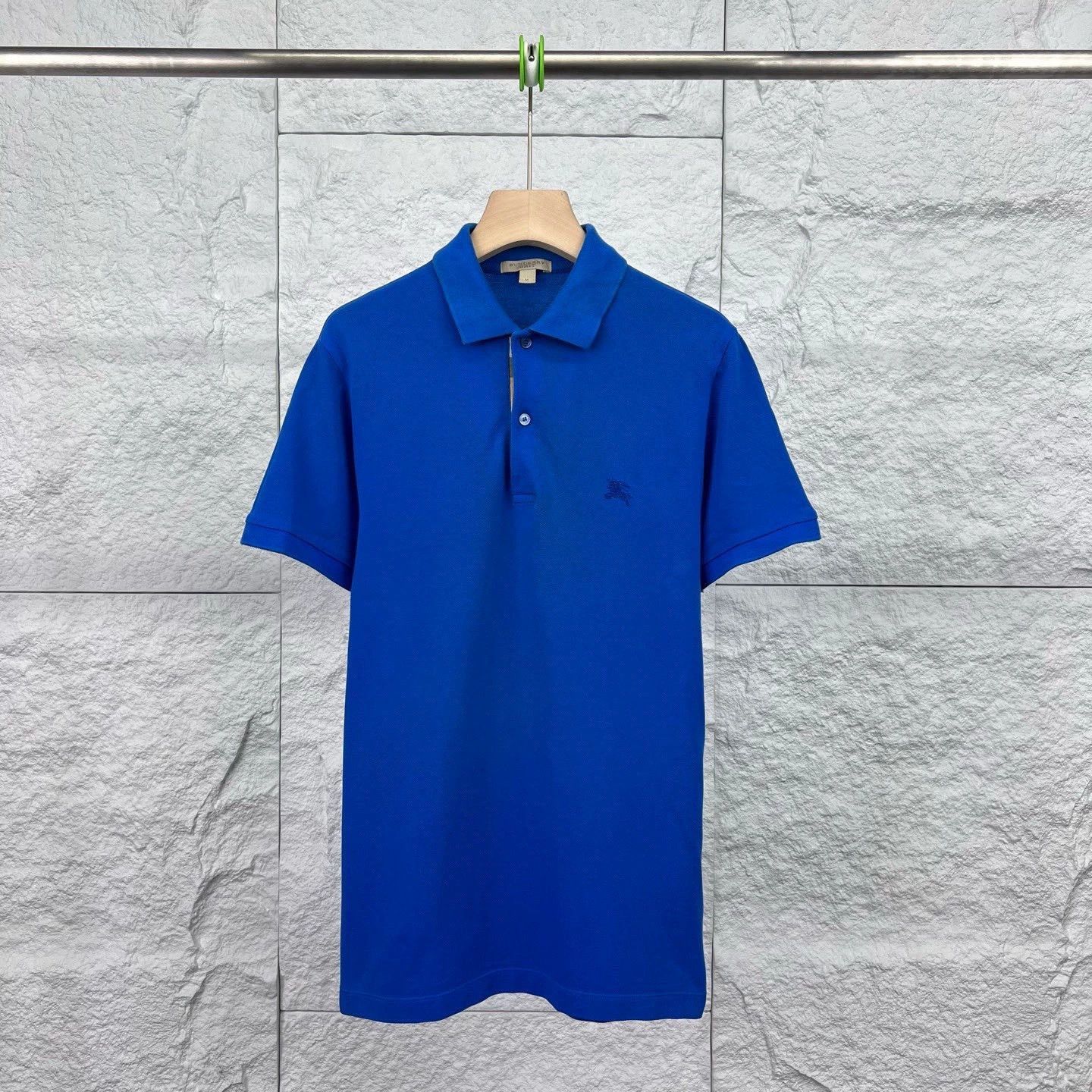 Burberry Burberry Blue Equestrian Embroidered Polo Size US M / EU 48-50 / 2 - 1 Thumbnail