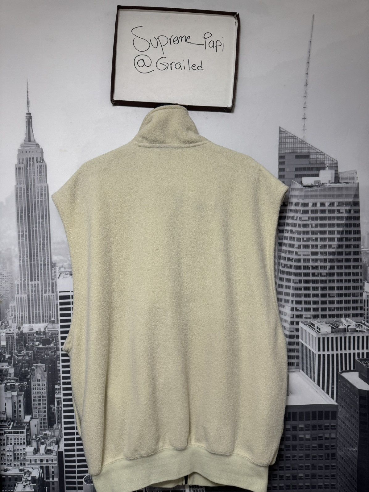 Fear of God Fear of God Essentials Zip Polar Fleece SZ Small Cream 💥 Size US S / EU 44-46 / 1 - 9 Thumbnail