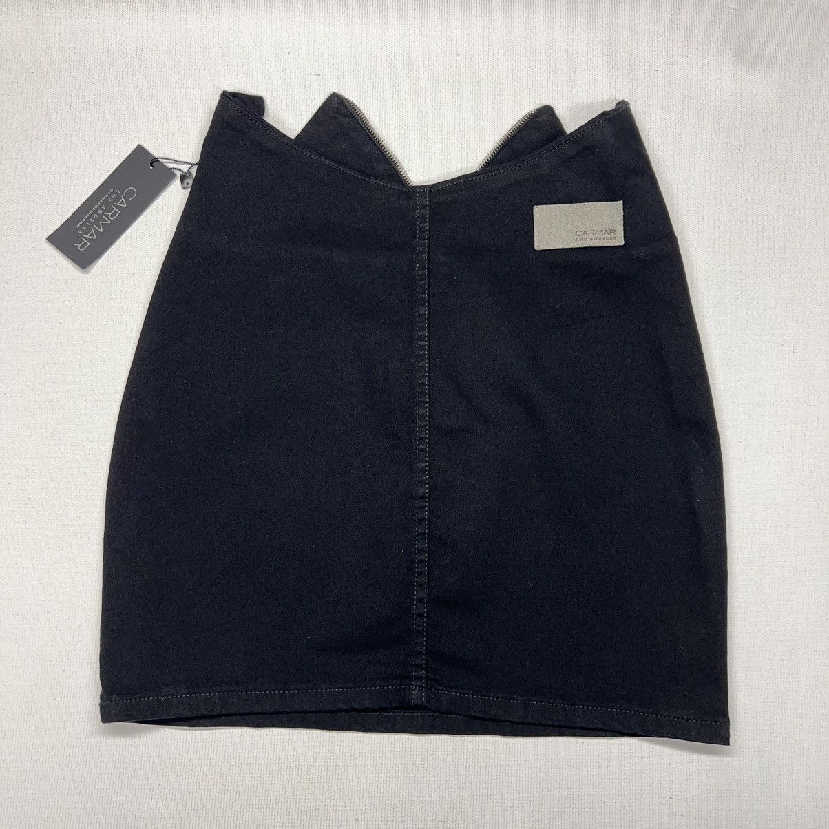 Other New Carmar Toby Skirt Black Zip Mini Stretch $178 MSRP Size 27" / US 4 / IT 40 - 9 Thumbnail