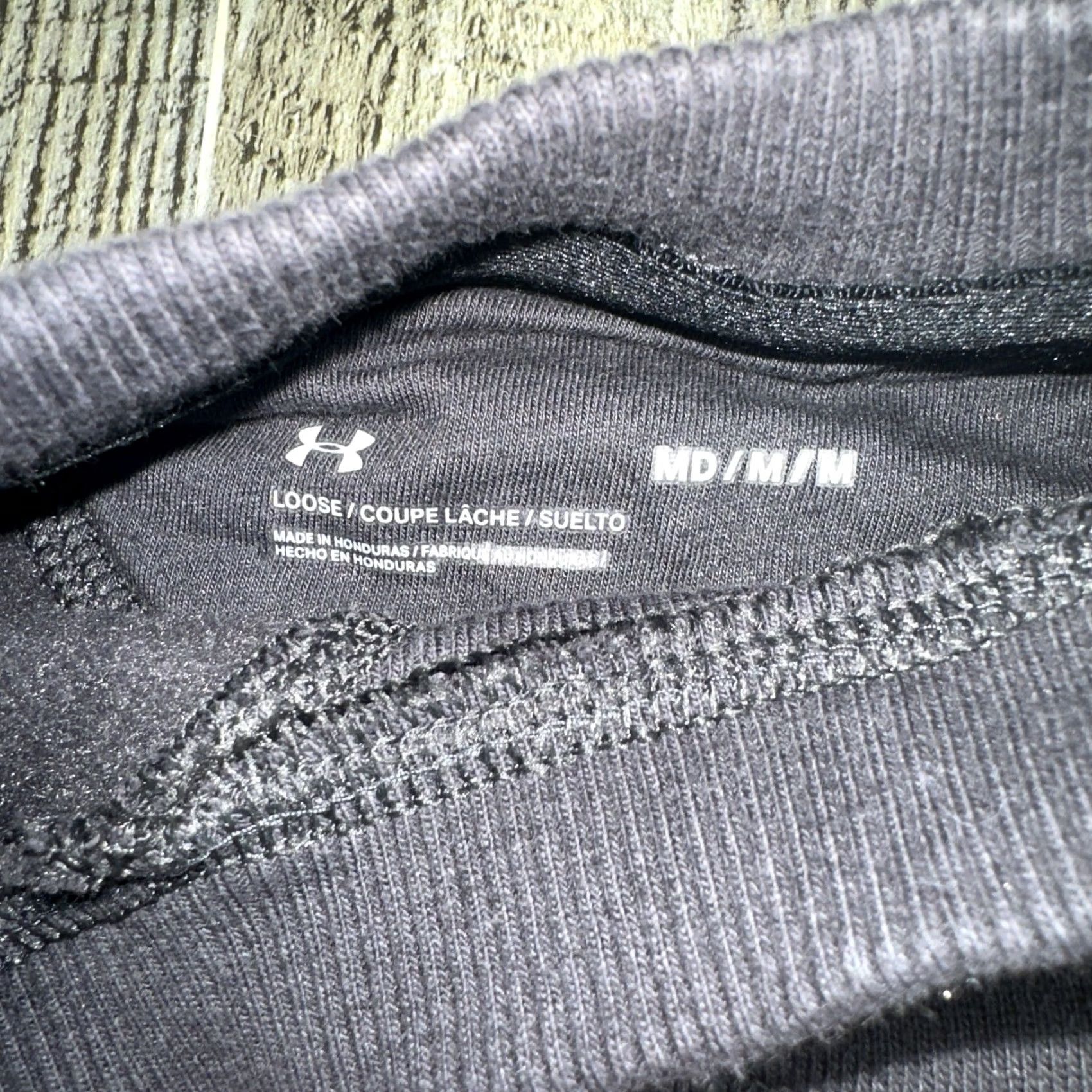 Under Armour Under Armour Project Rock Sweatshirt Mens M Black Short Sleeve Graphic Print Warrior Logo Pullover Crew Neck Cotton Blend Relaxed Fit Size US M / EU 48-50 / 2 - 5 Thumbnail
