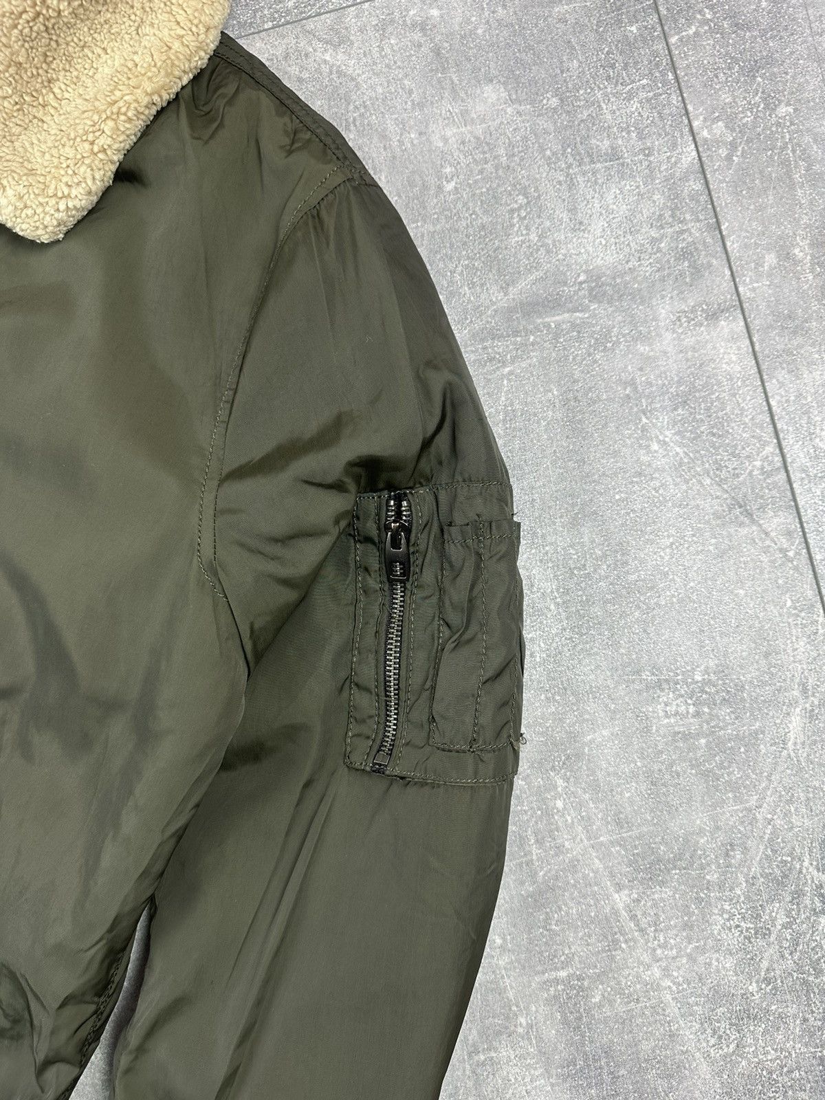 Zara Zara MA1 Nylon Bomber Khaki Light Vintage Jacket Size US M / EU 48-50 / 2 - 5 Thumbnail