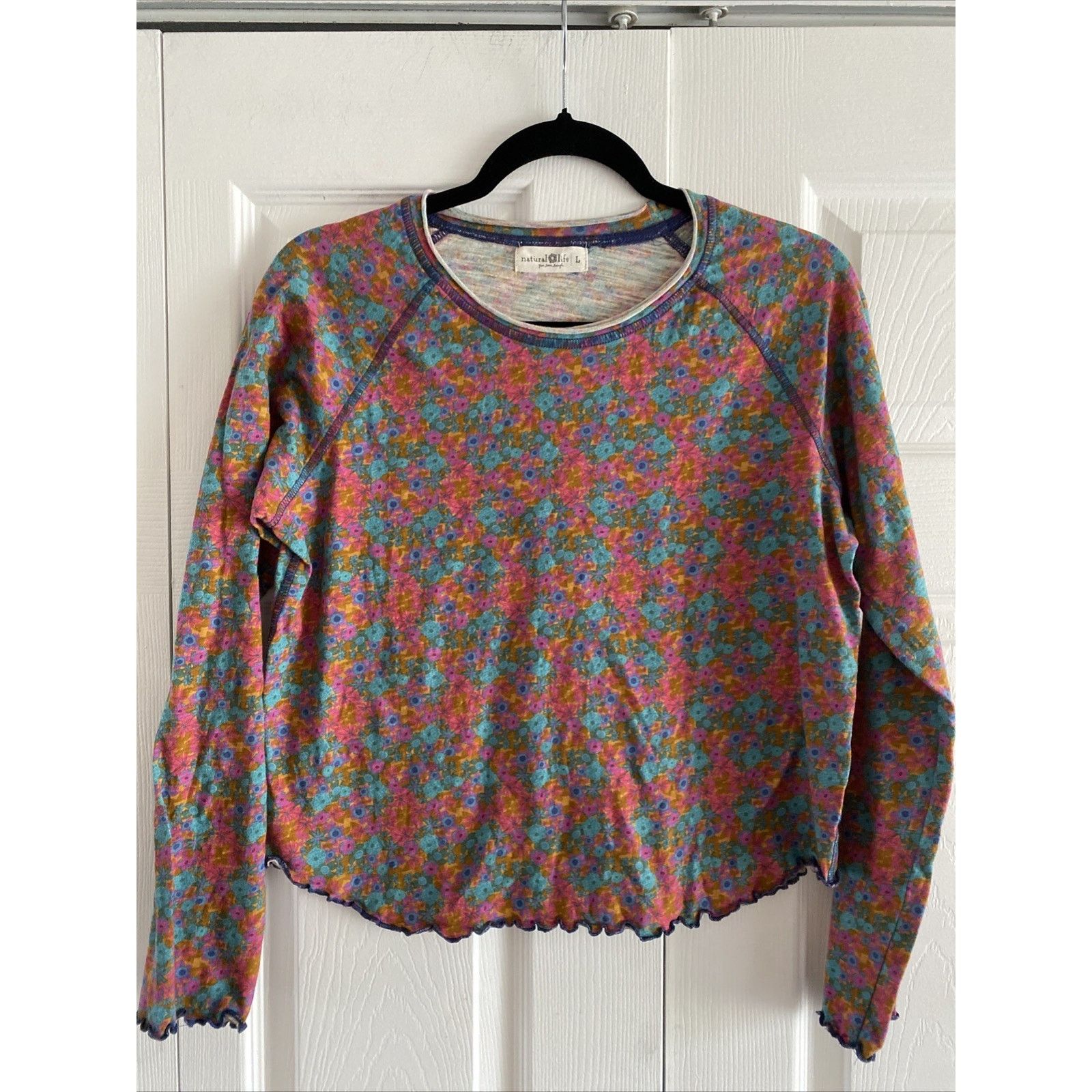 Other Natural Life Womens Large Floral Top Size L / US 10 / IT 46 - 1 Thumbnail