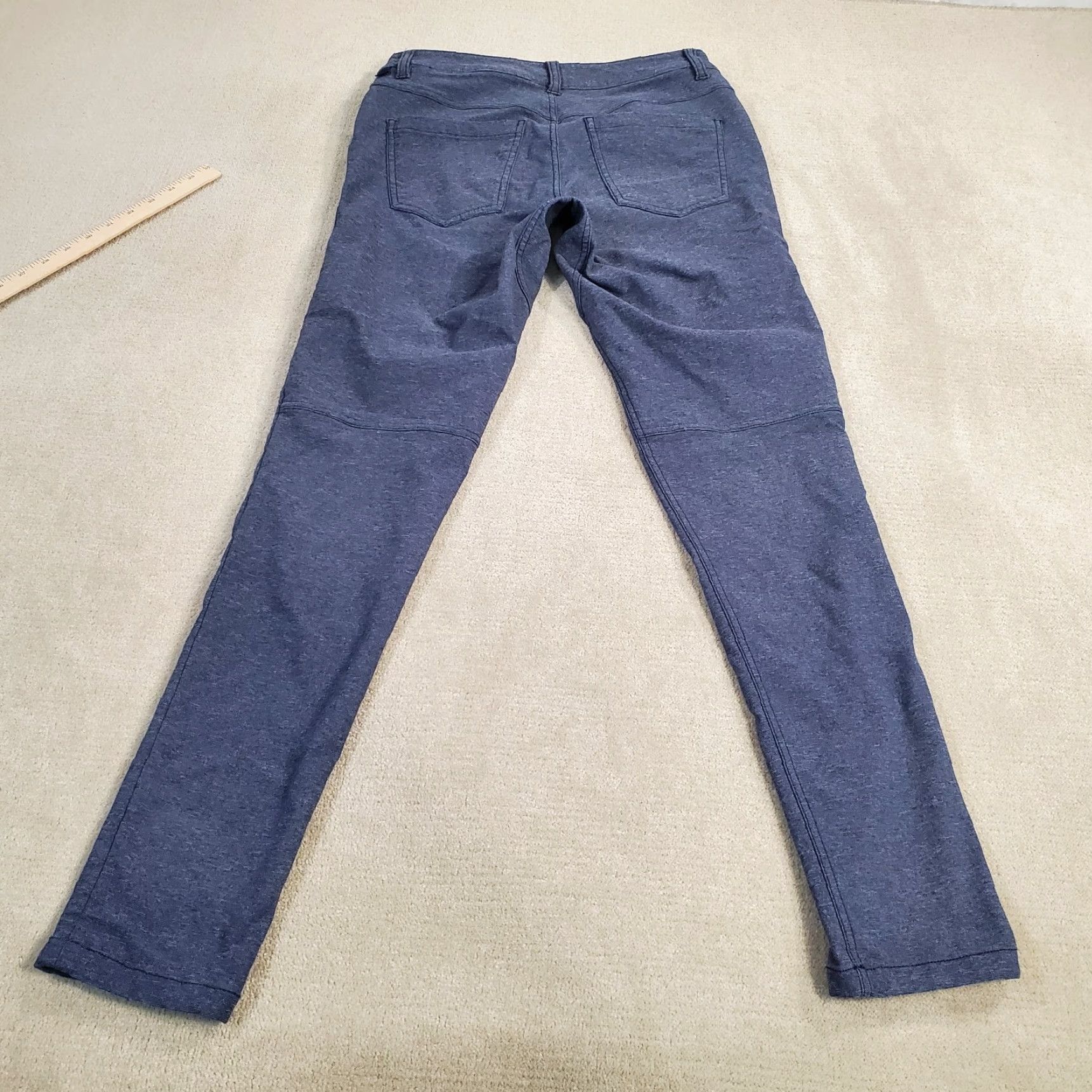 Lululemon Lululemon ABC Pant Skinny Tech Mens 30x31 Blue Heather Flat Front Logo Pants Chino Vintage No Size US 30 / EU 46 - 7 Thumbnail