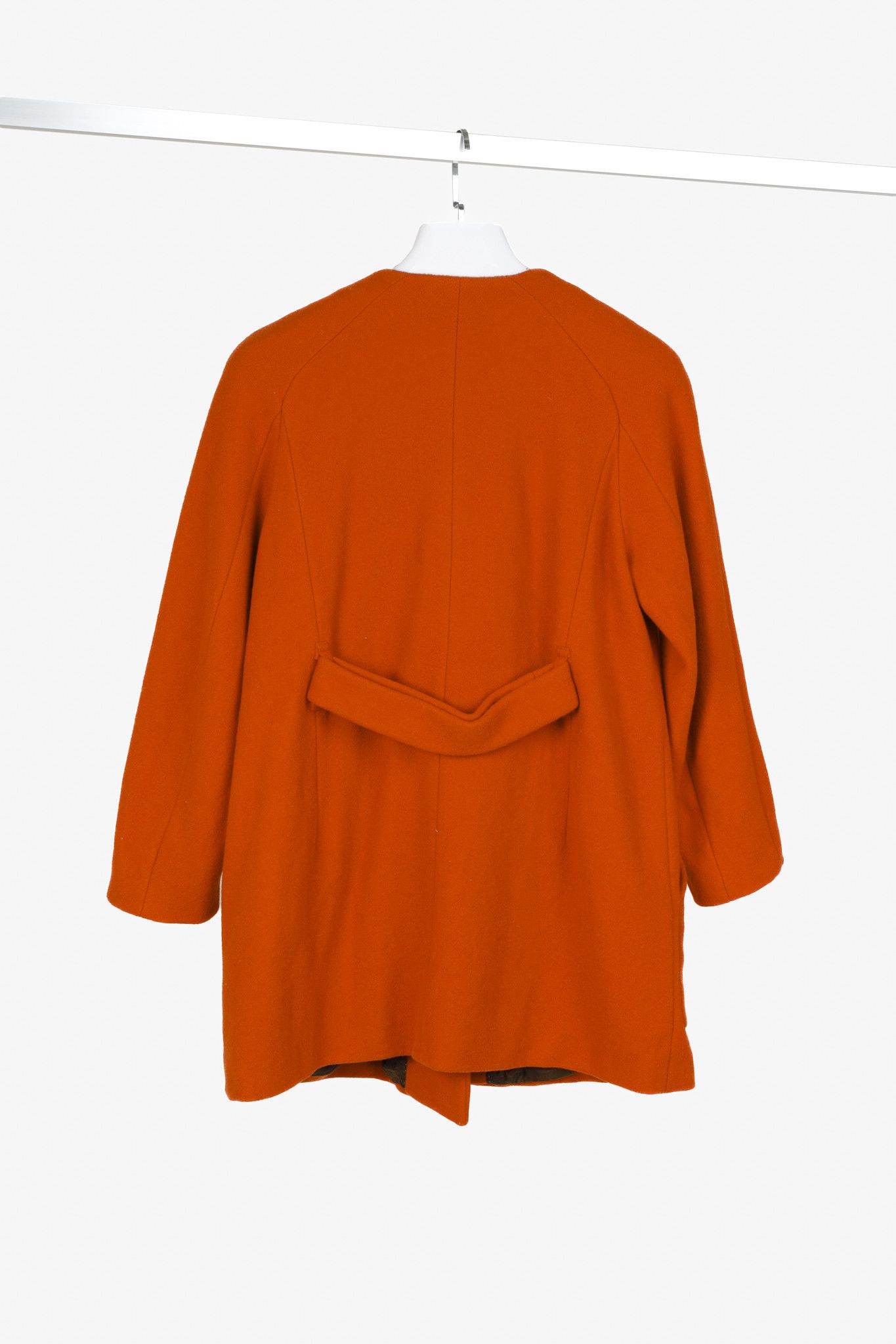 Dries Van Noten Dries Van Noten Orange Wool Oversized Double Breasted Jacket Size M / US 6-8 / IT 42-44 - 3 Thumbnail