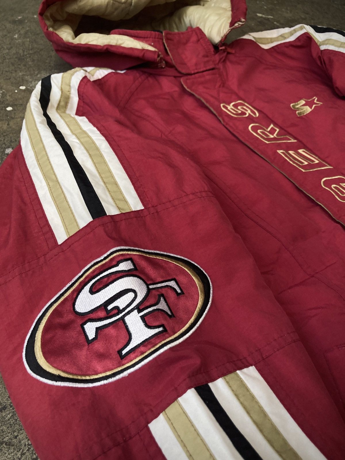 NFL × Vintage Vintage 90s Starter San Francisco 49ers Parka Size US L / EU 52-54 / 3 - 9 Thumbnail
