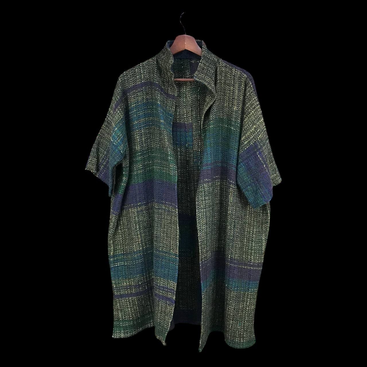 Japanese Brand JAPANESE MINIMALIST BUTTONLESS TWEED COLORBLOCK SHORTSLEEVE Size US M / EU 48-50 / 2 - 4 Thumbnail
