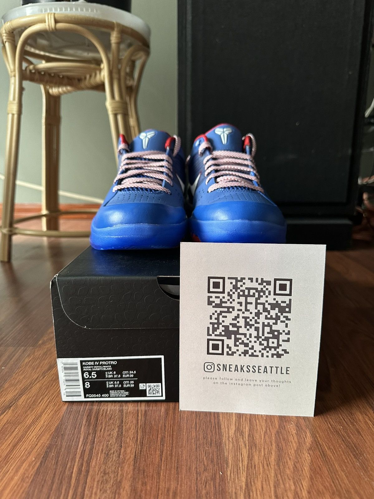 Nike Nike Kobe 4 Protro Philly (2024) Size 6.5M/8W FQ3545-400 Size US 6.5 / EU 39-40 - 7 Thumbnail
