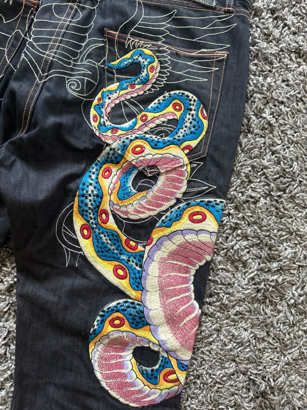 Christian Audigier Christian Audigier Snake Jeans Size US 38 / EU 54 - 5 Thumbnail