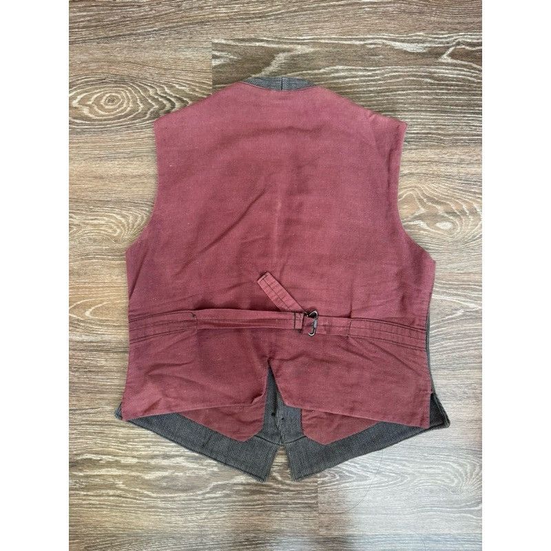 Vintage Vintage 50s French Pique Hunting vest animal buttons Size US M / EU 48-50 / 2 - 3 Thumbnail