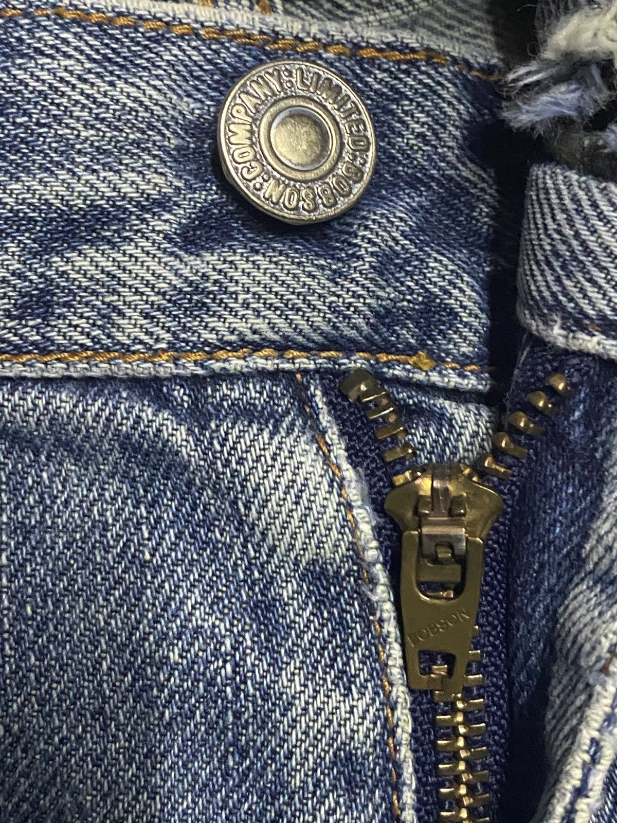 Japanese Brand Vintage Bobson Faded Distressed Baggy Jeans Size US 31 - 10 Thumbnail