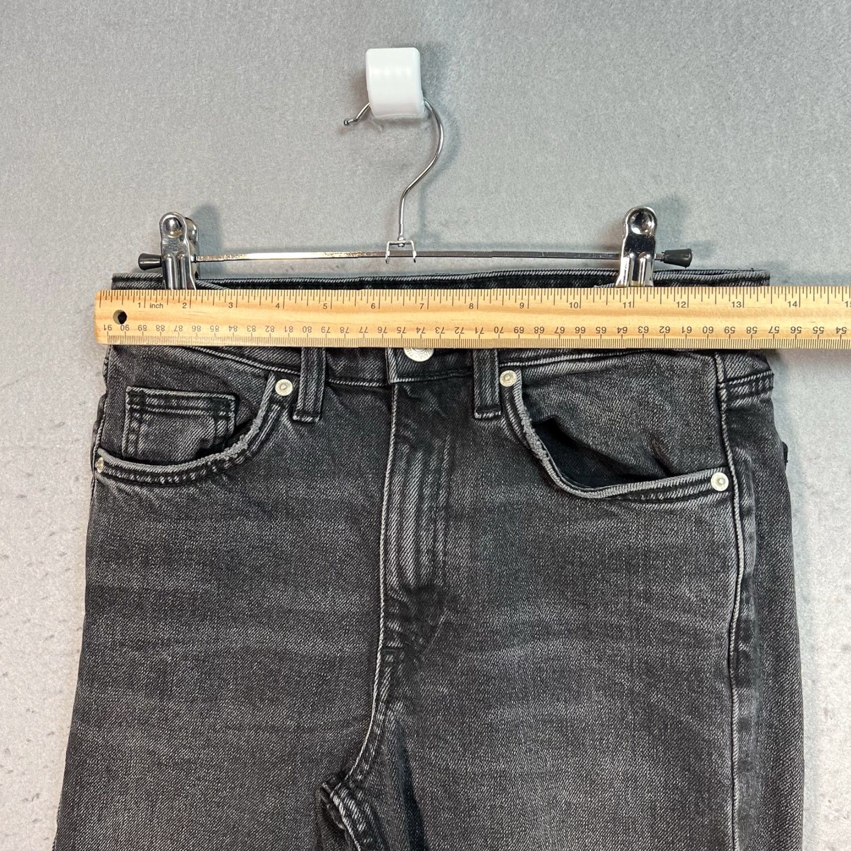 Zara Zara Jeans Womens Size 4 Black Medium Wash Denim Straight Leg Size 27" / US 4 / IT 40 - 3 Thumbnail
