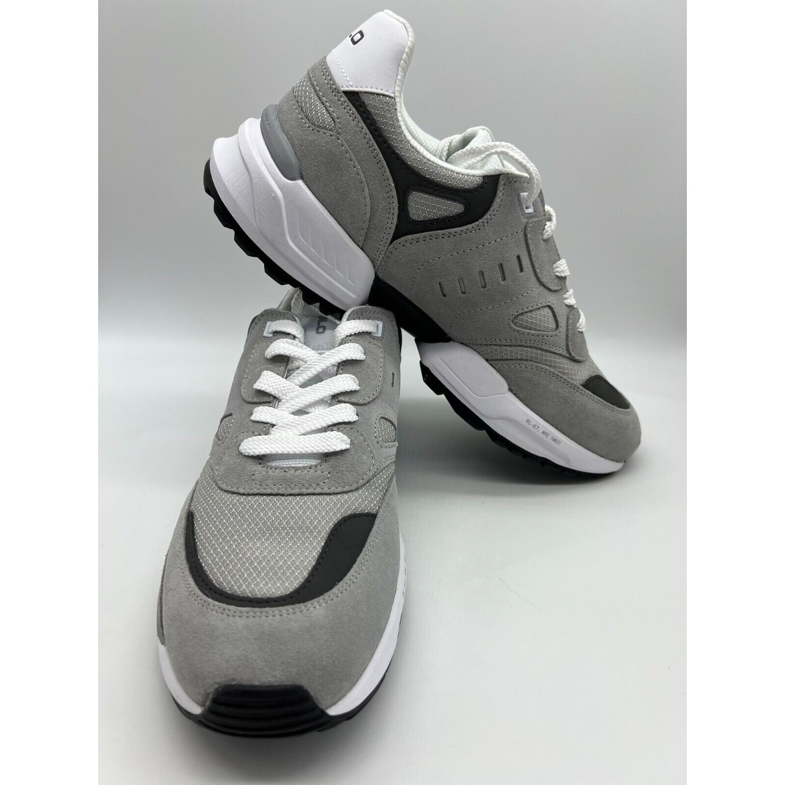 Polo Ralph Lauren Polo Ralph Lauren Men's JGR Suede/Mesh Athletic Gray Size 11 Size US 11 / EU 44 - 5 Thumbnail