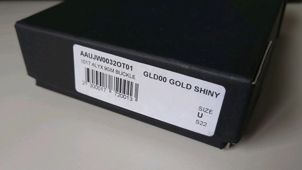 1017 ALYX 9SM 1017 Alyx 9SM Buckle Necklace - S22 - GLD00 Gold Shiny - NIB Size ONE SIZE - 5 Thumbnail