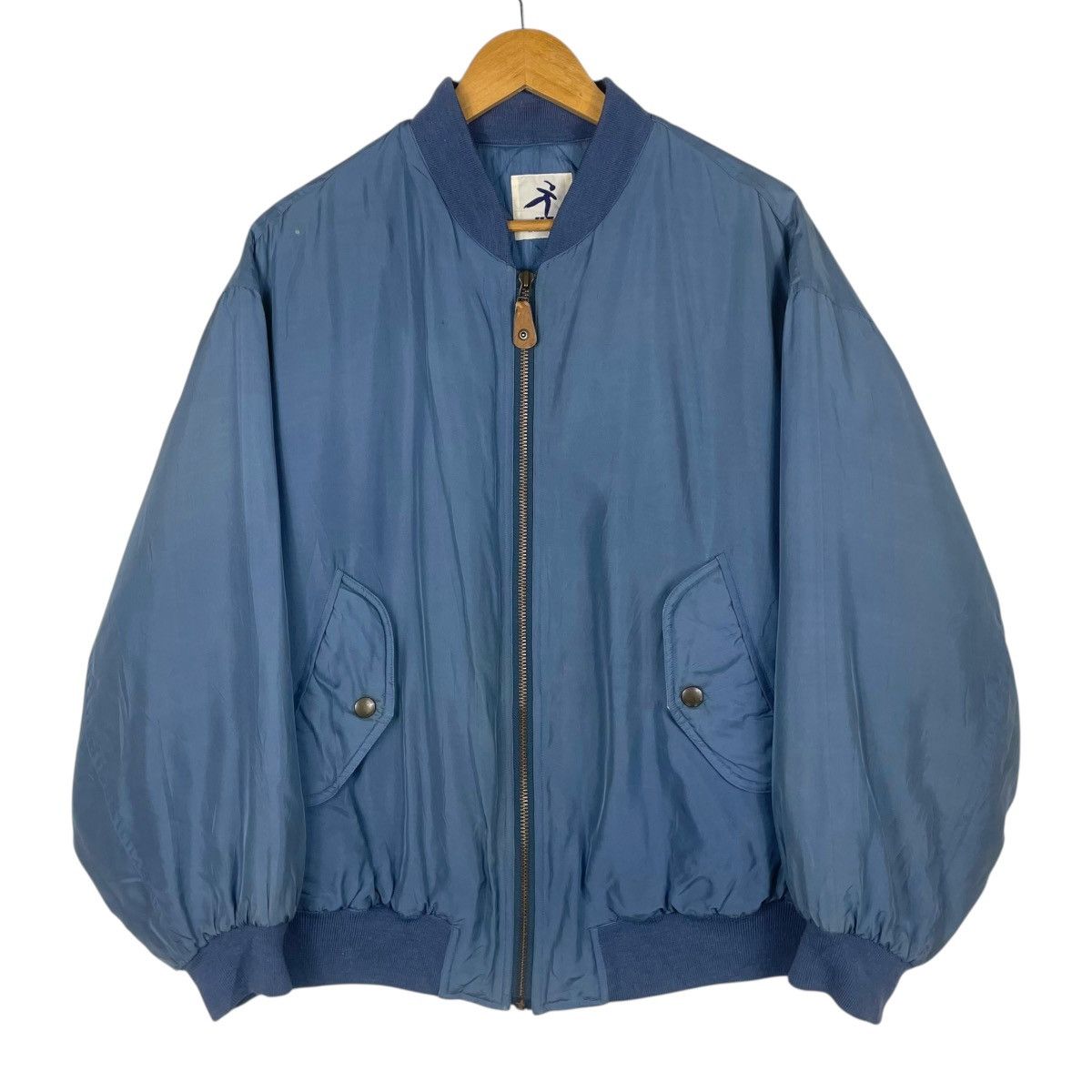 💥80s SILK BOMBER HAI SPORTING GEAR by ISSEY MIYAKE