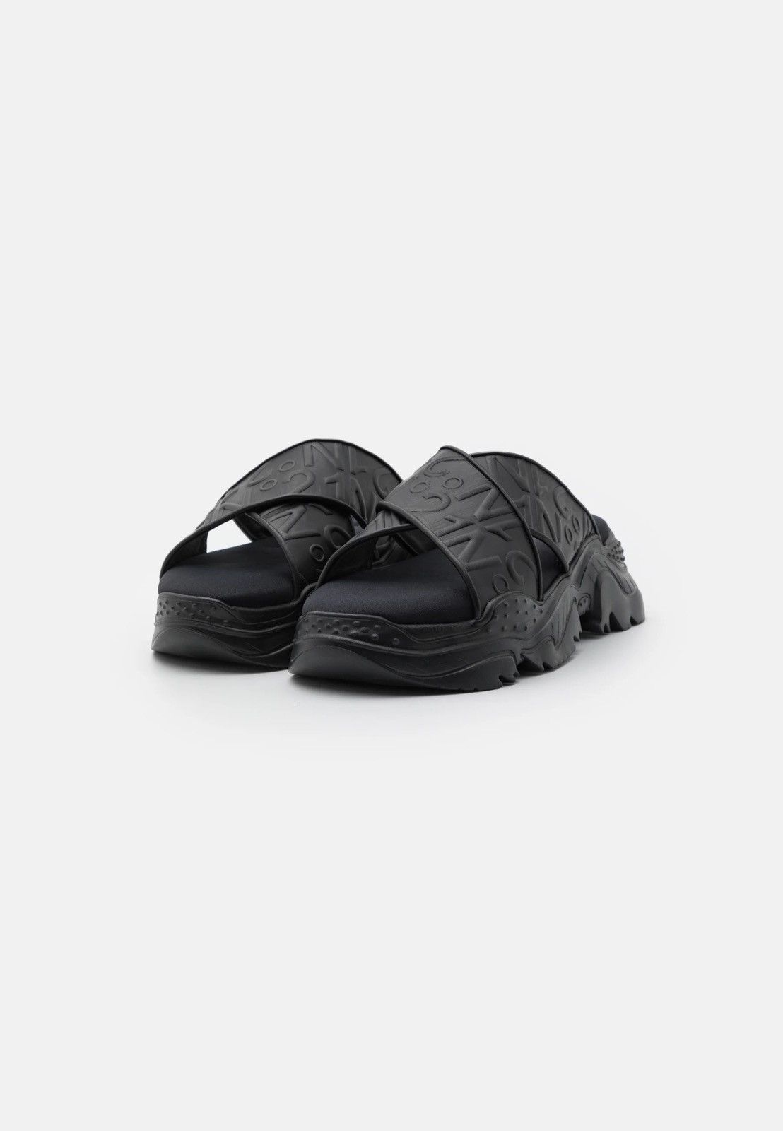 N21 !DS! SS23 N21 Billy Platform Black Slides Size US 9 / EU 42 - 2 Thumbnail