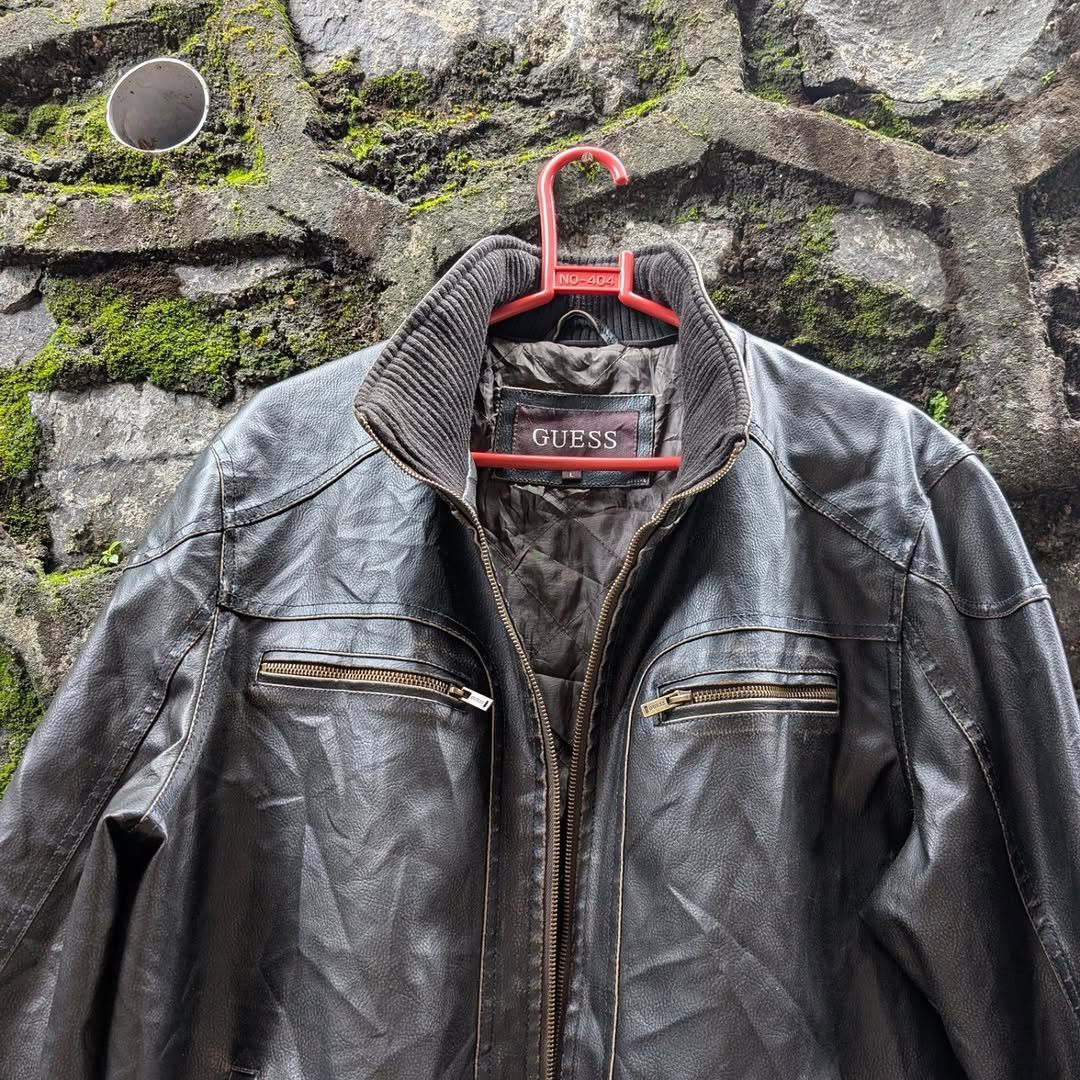 Guess GUESS LEATHER JACKET Size US L / EU 52-54 / 3 - 4 Thumbnail