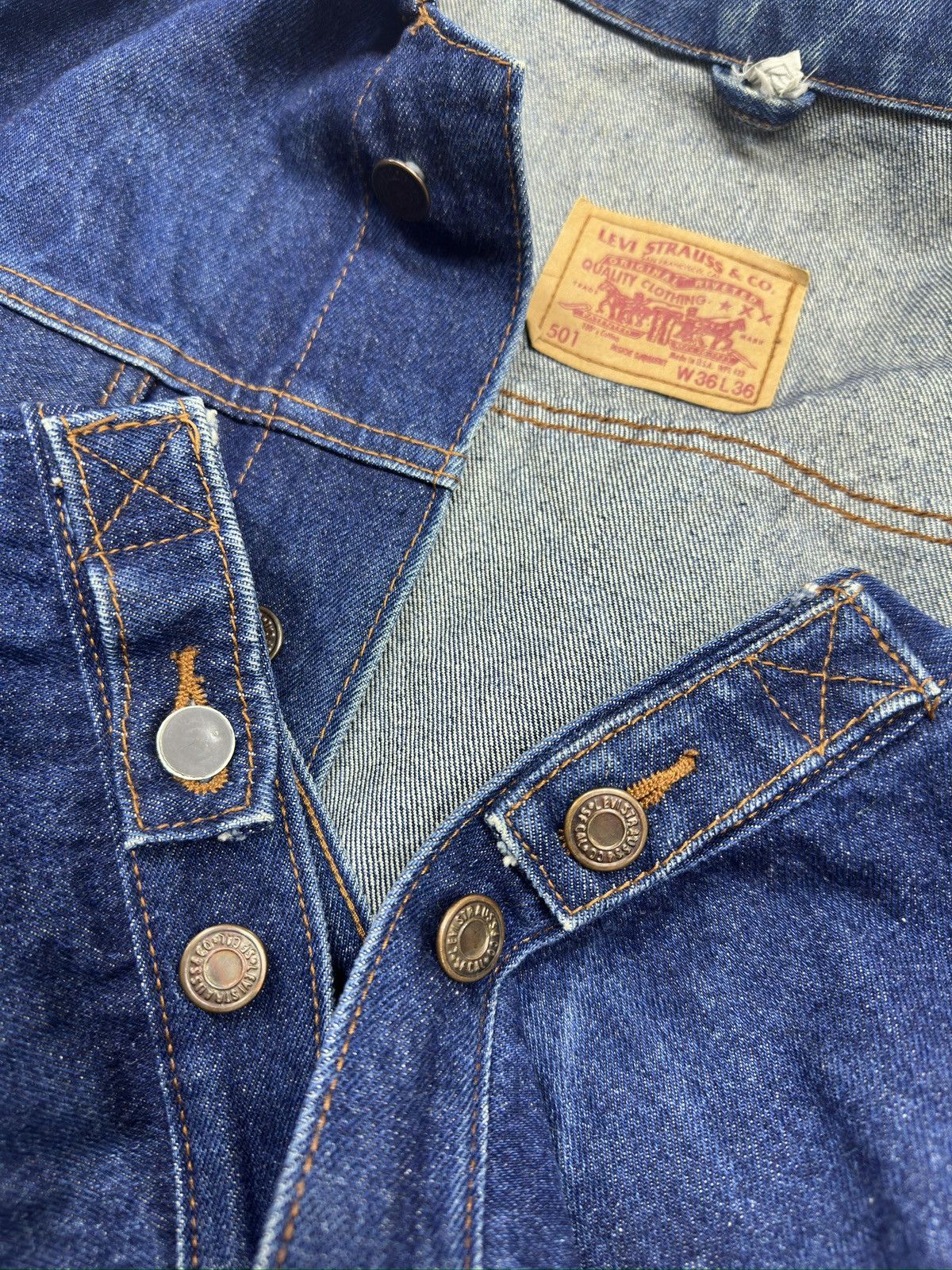 Levi's Vintage Clothing Vintage Levis Trucker Denim Jacket 1990s USA Size US XXL / EU 58 / 5 - 7 Thumbnail