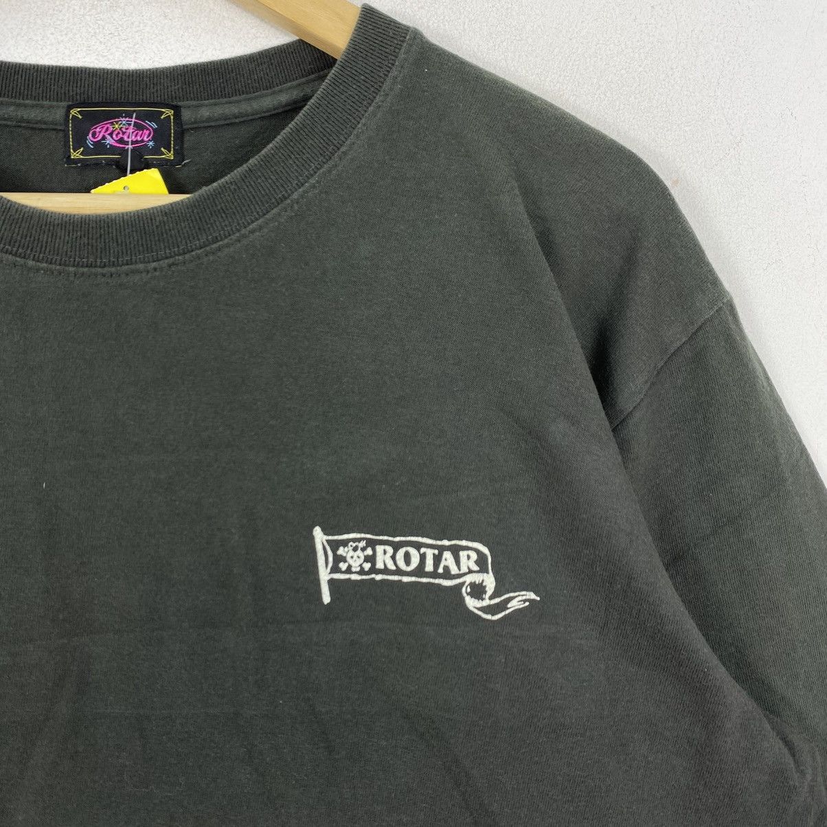 Japanese Brand Rotar Japan Fat Roger Skeleton Biker Long Sleeve Tee XL Size US XL / EU 56 / 4 - 4 Thumbnail