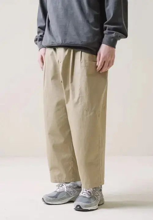 Complex Geometries 21SS Indigo Union Japan Khaki Minimalist Worker Pants Size US 32 / EU 48 - 1 Thumbnail