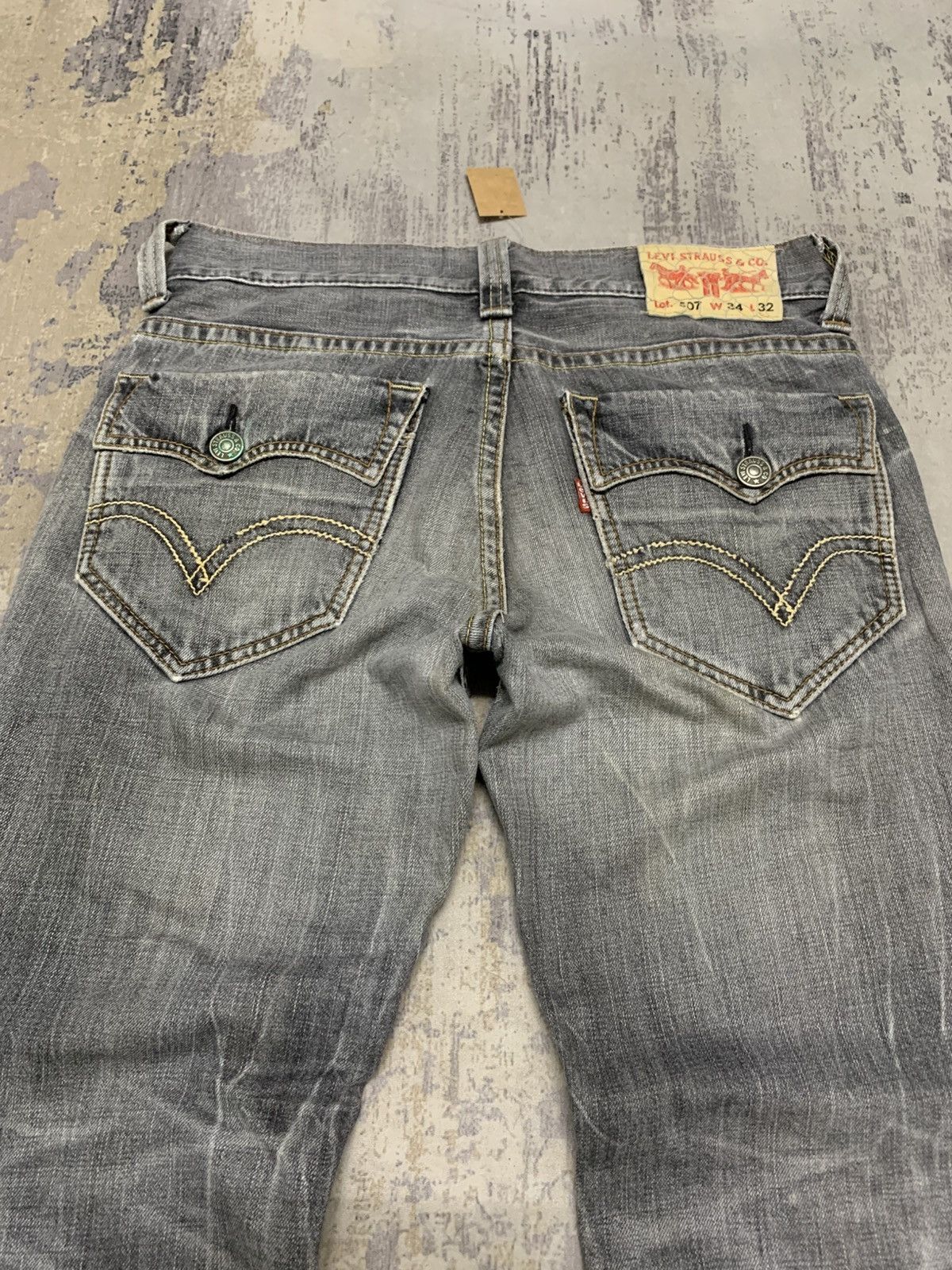 Levi's Levis 507 Flared Jeans Bootcut Clawmark Distressed Jeans Size US 34 / EU 50 - 7 Thumbnail
