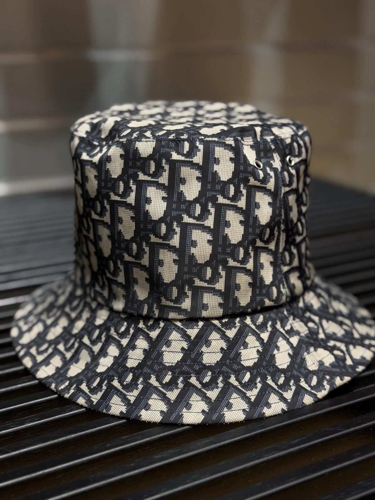 Dior Authentic Dior Reversible Teddy-D Brim Bucket Hat $1000 Size ONE SIZE - 6 Thumbnail