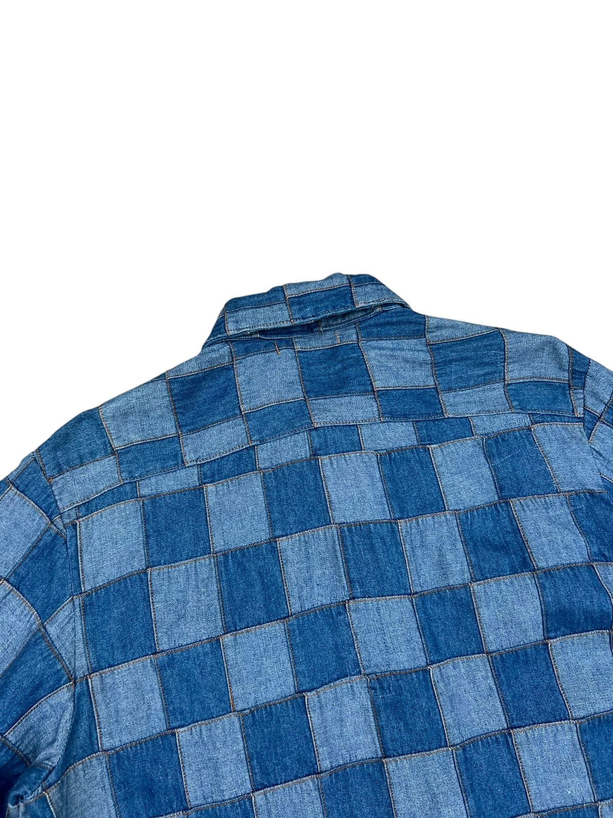 14th Addiction Dope + Drakkar Japan Patchwork Denim Heavy Shirt Size US M / EU 48-50 / 2 - 17 Thumbnail