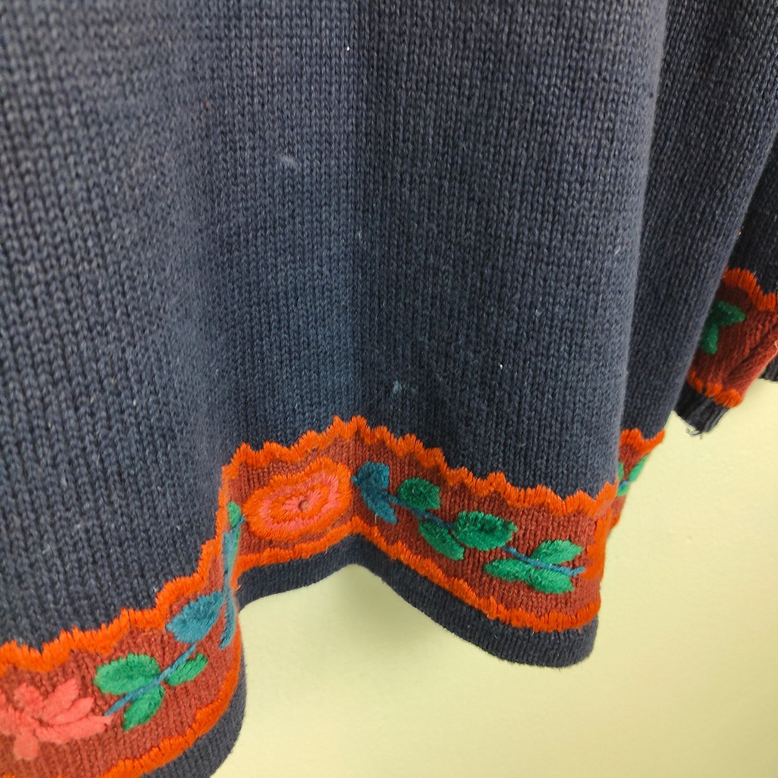 Other Vintage 90s Van Heusen For Her Sweater Womens Navy Blue Size M / US 6-8 / IT 42-44 - 5 Thumbnail