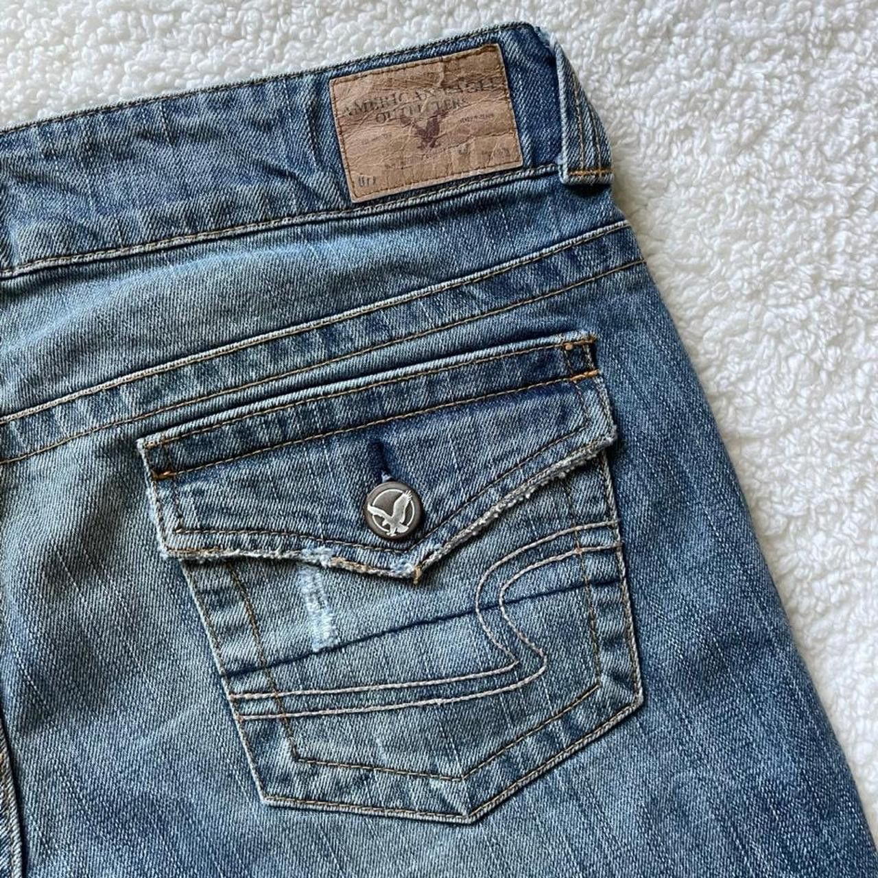 American Eagle Outfitters 2000s American Eagle cut off blue jean shorts Size 34" / US 12 / IT 48 - 8 Thumbnail