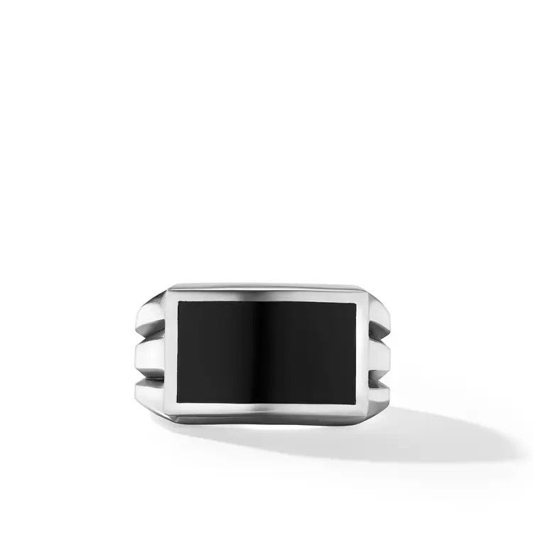 David Yurman o1w1db11025 R25658M /Size 7 / Rings in Silver/Black Size ONE SIZE - 3 Thumbnail