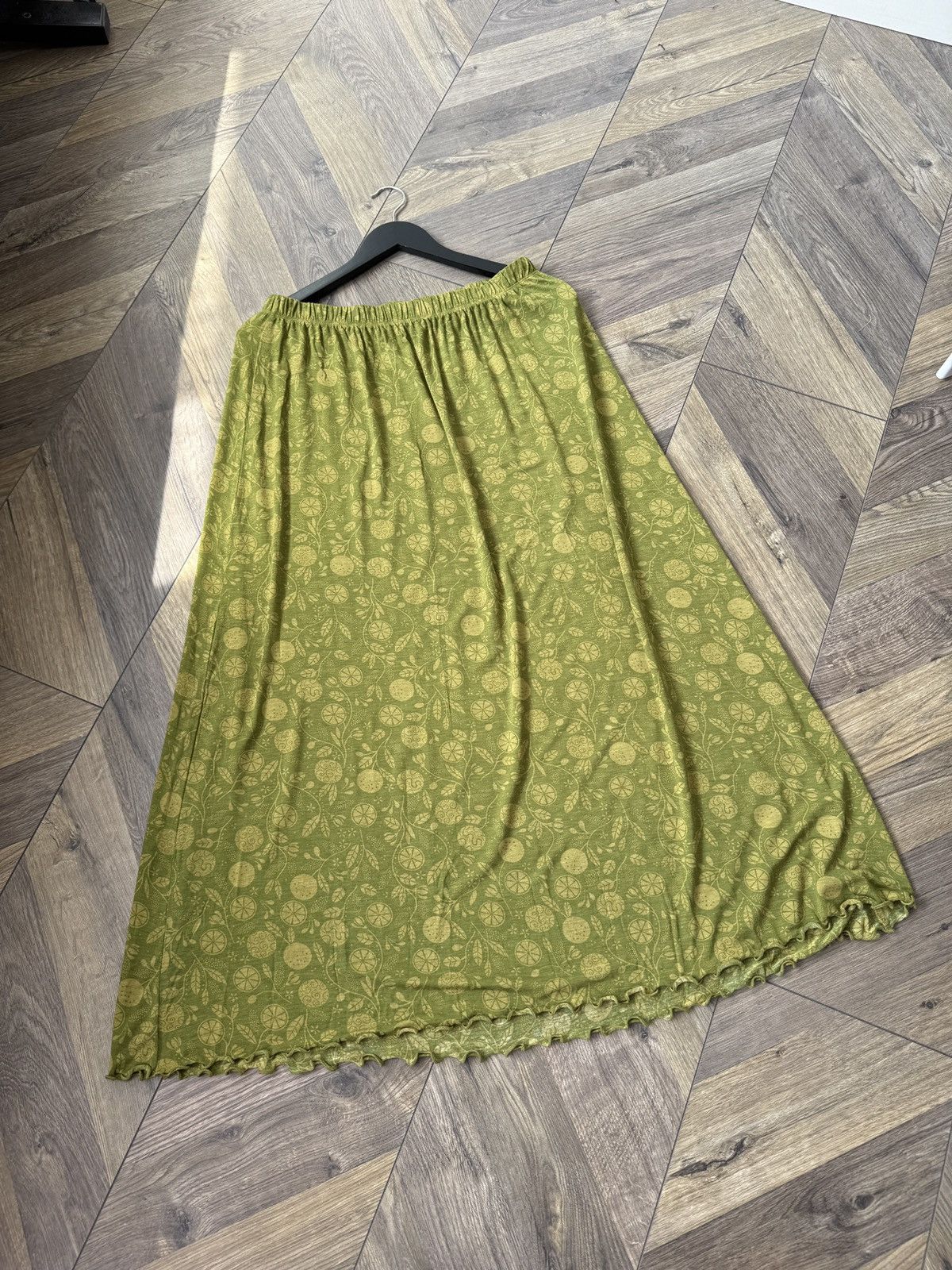 Gudrun Sjoden Vintage Gudrun Sjoden Green A-Line Midi Skirt Womens Size M / US 6-8 / IT 42-44 - 3 Thumbnail