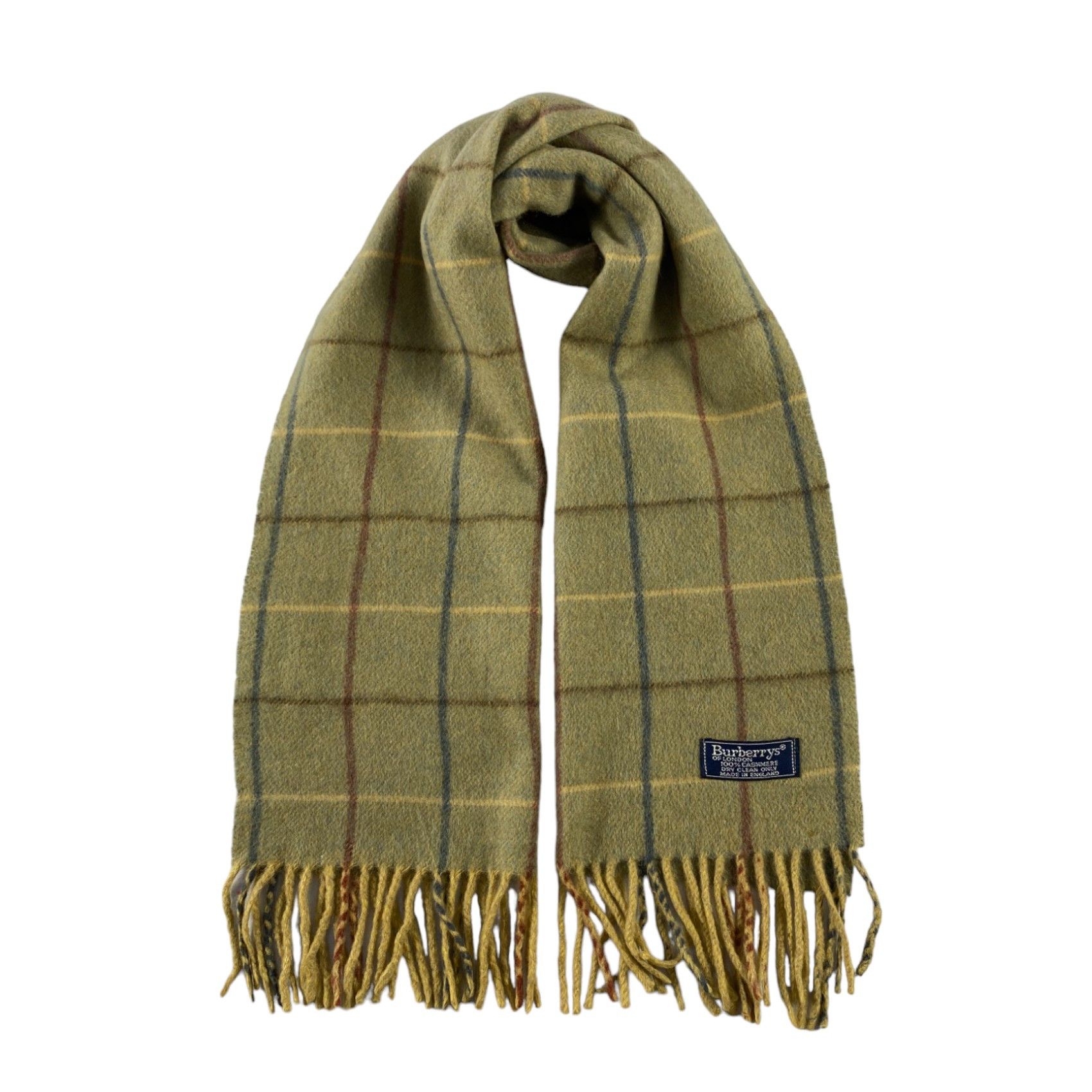 Burberry × Vintage Burberry Scarf / Muffler / Neckwear - WW1452 Size ONE SIZE - 1 Thumbnail