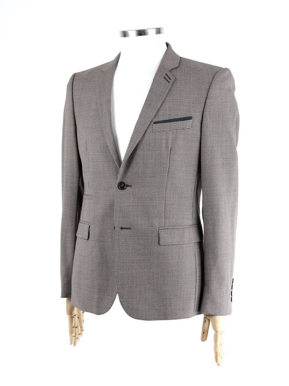 The Kooples THE KOOPLES Wool houndstooth blazer jacket Size 48R - 3 Thumbnail