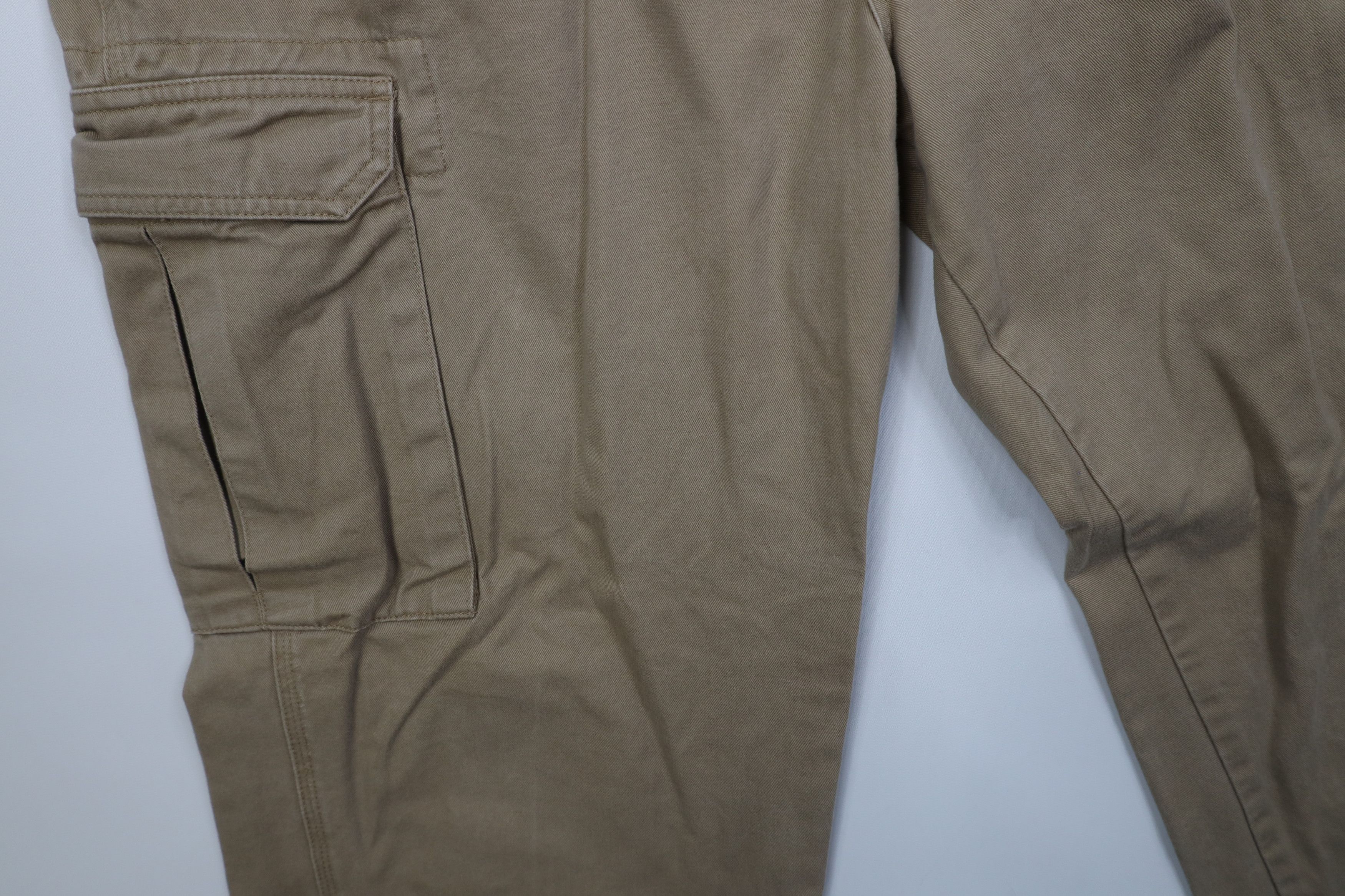 Cabelas Vintage Y2K Cabelas Baggy Wide Leg Cargo Pants Beige Cotton Size US 40 / EU 56 - 6 Thumbnail
