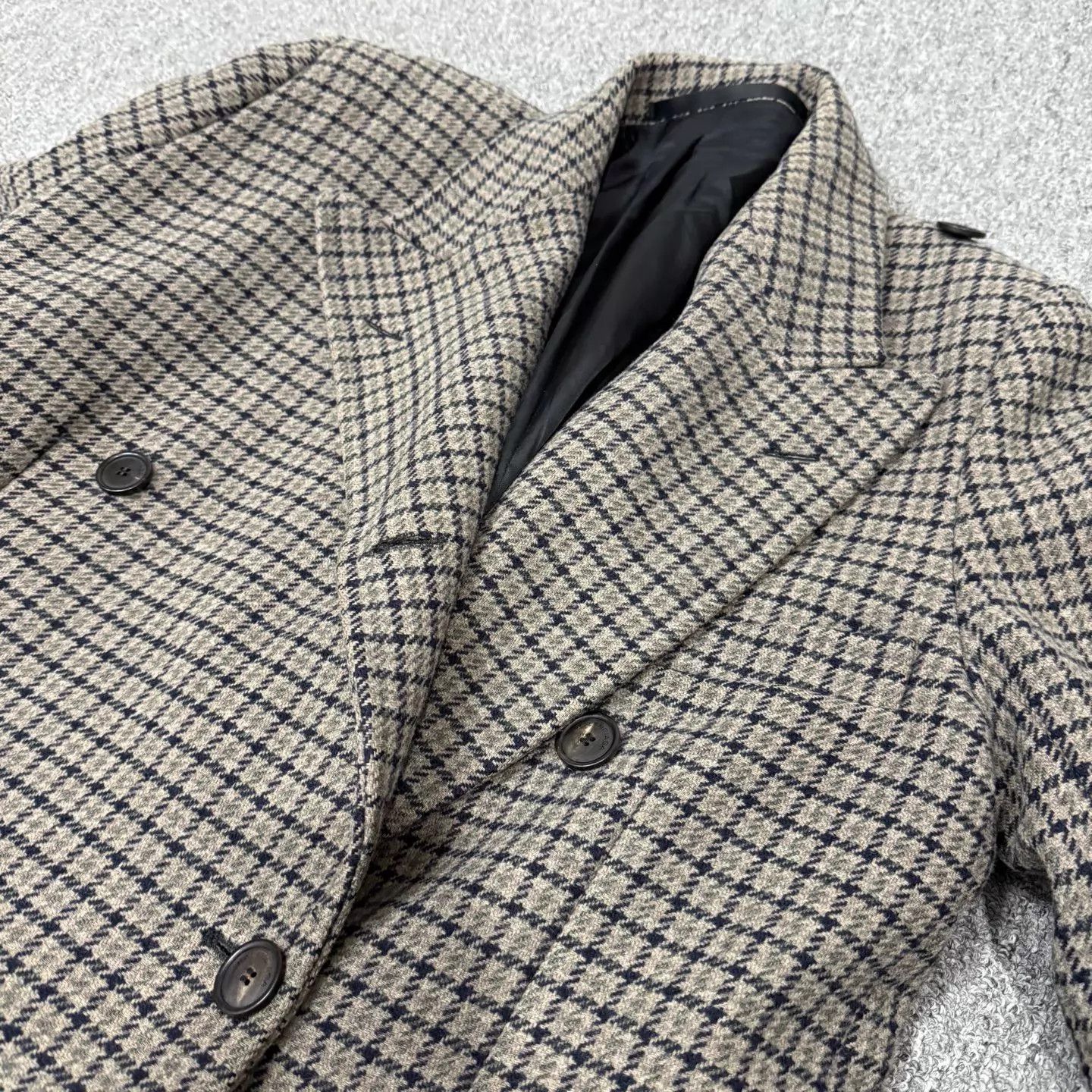 Balenciaga Balenciaga women's check wool coat 38 99 new Size XS / US 0-2 / IT 36-38 - 3 Thumbnail