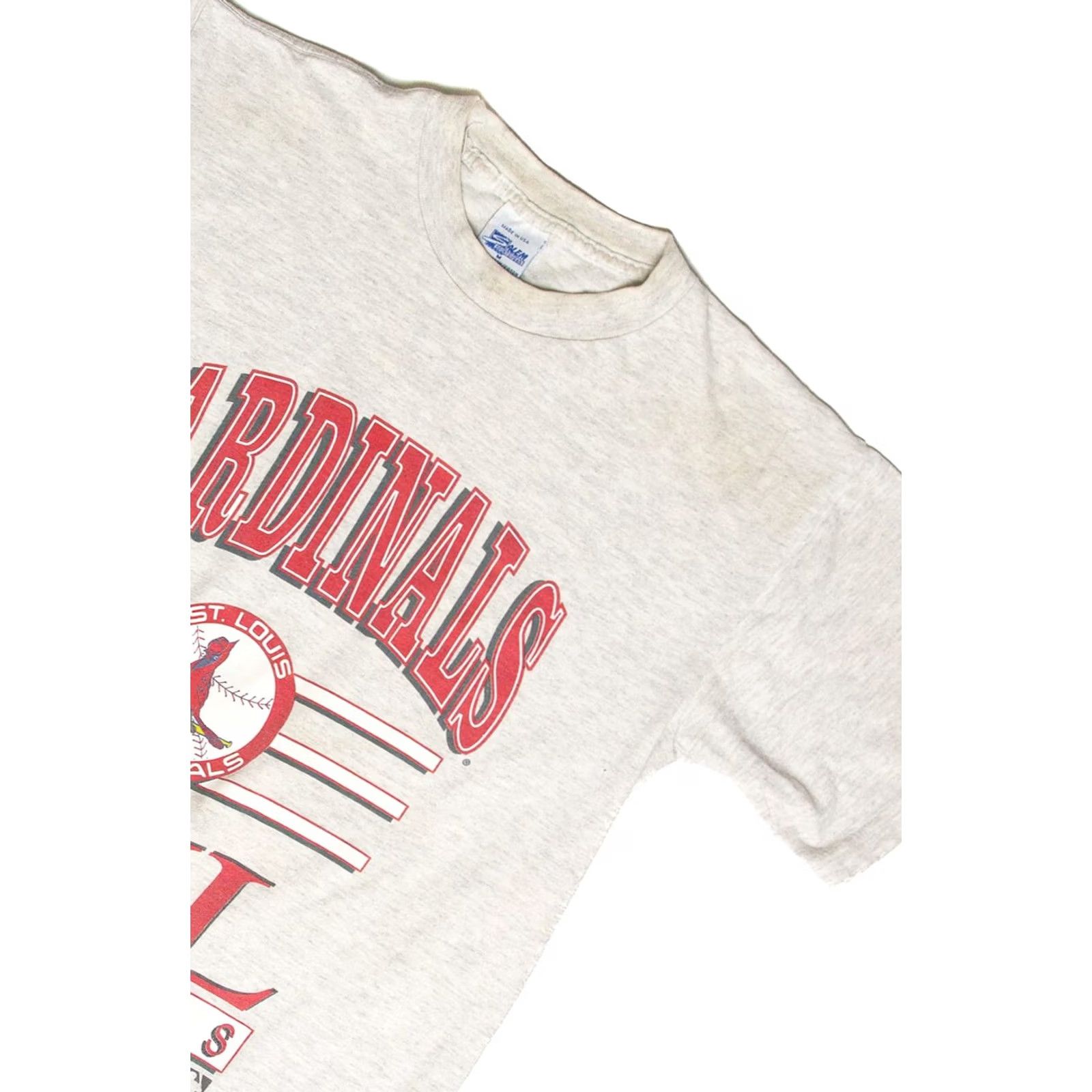 Salem Sportswear VINTAGE 1992 St. Louis Cardinals T-Shirt Salem Sportswear Gray Medium Unisex Adults Cotton Mens Womens Size US M / EU 48-50 / 2 - 3 Thumbnail