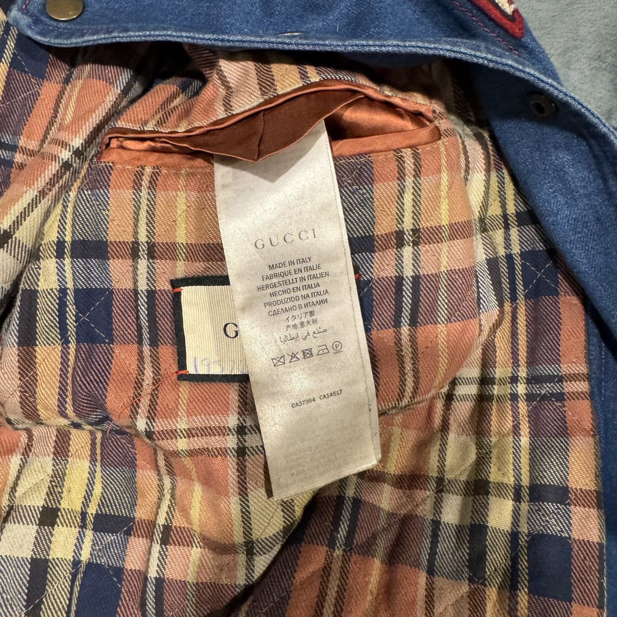 Gucci Gucci Band Denim Varsity Jacket Size US L / EU 52-54 / 3 - 9 Thumbnail