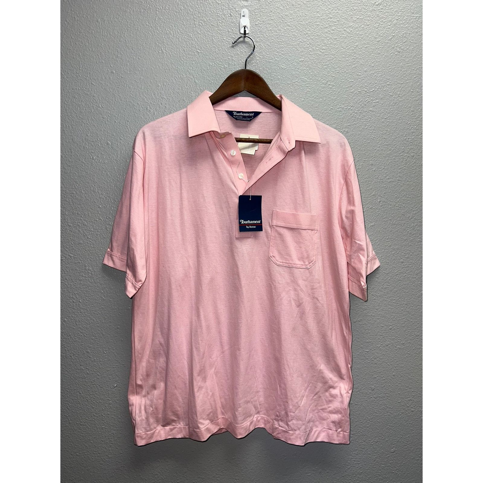 Arrow Vintage Arrow Polo Shirt Tournament Golf Pink Deadstock Tee Size US L / EU 52-54 / 3 - 1 Thumbnail