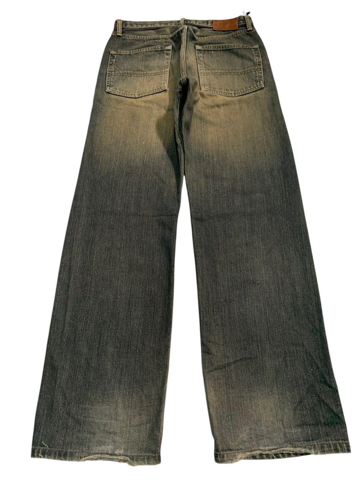 Edwin VINTAGE EDWIN 505z SELVEDGE RUSTY JAPANESE DISTRESSED DENIM Size US 31 - 4 Thumbnail