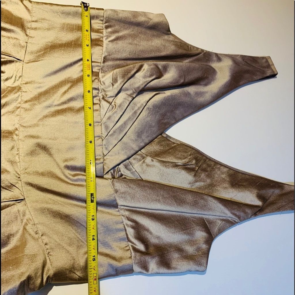 Other Dessy Collection BN Silk taupe dress size 12 Size XL / US 12-14 / IT 48-50 - 4 Thumbnail
