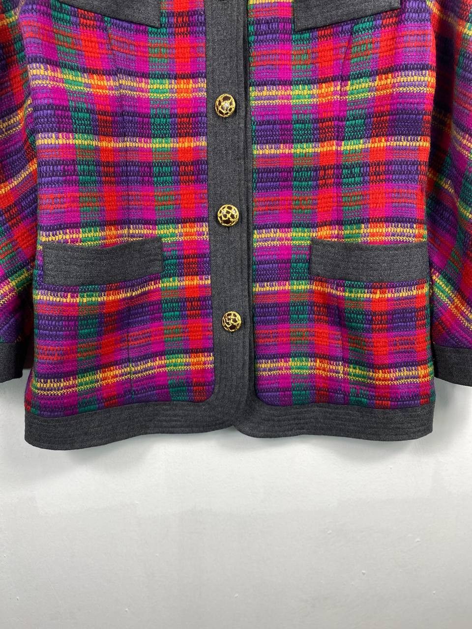 Japanese Brand japanese brand knitted multicolor jacket silk lining Size M / US 6-8 / IT 42-44 - 3 Thumbnail