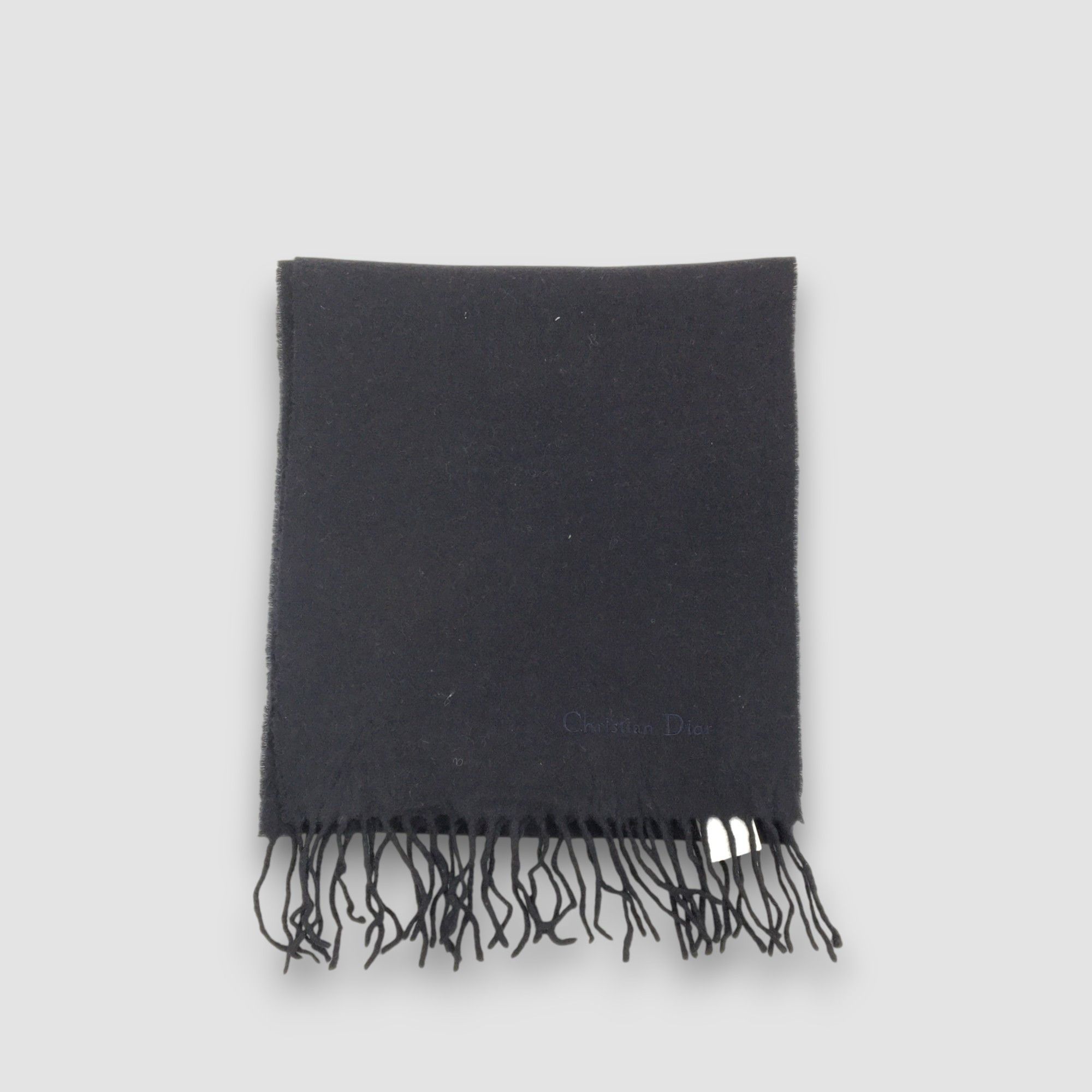 Japanese Brand Vintage 90s Christian Dior Wool Scarf Muffler Winter Scarves Size ONE SIZE - 2 Thumbnail