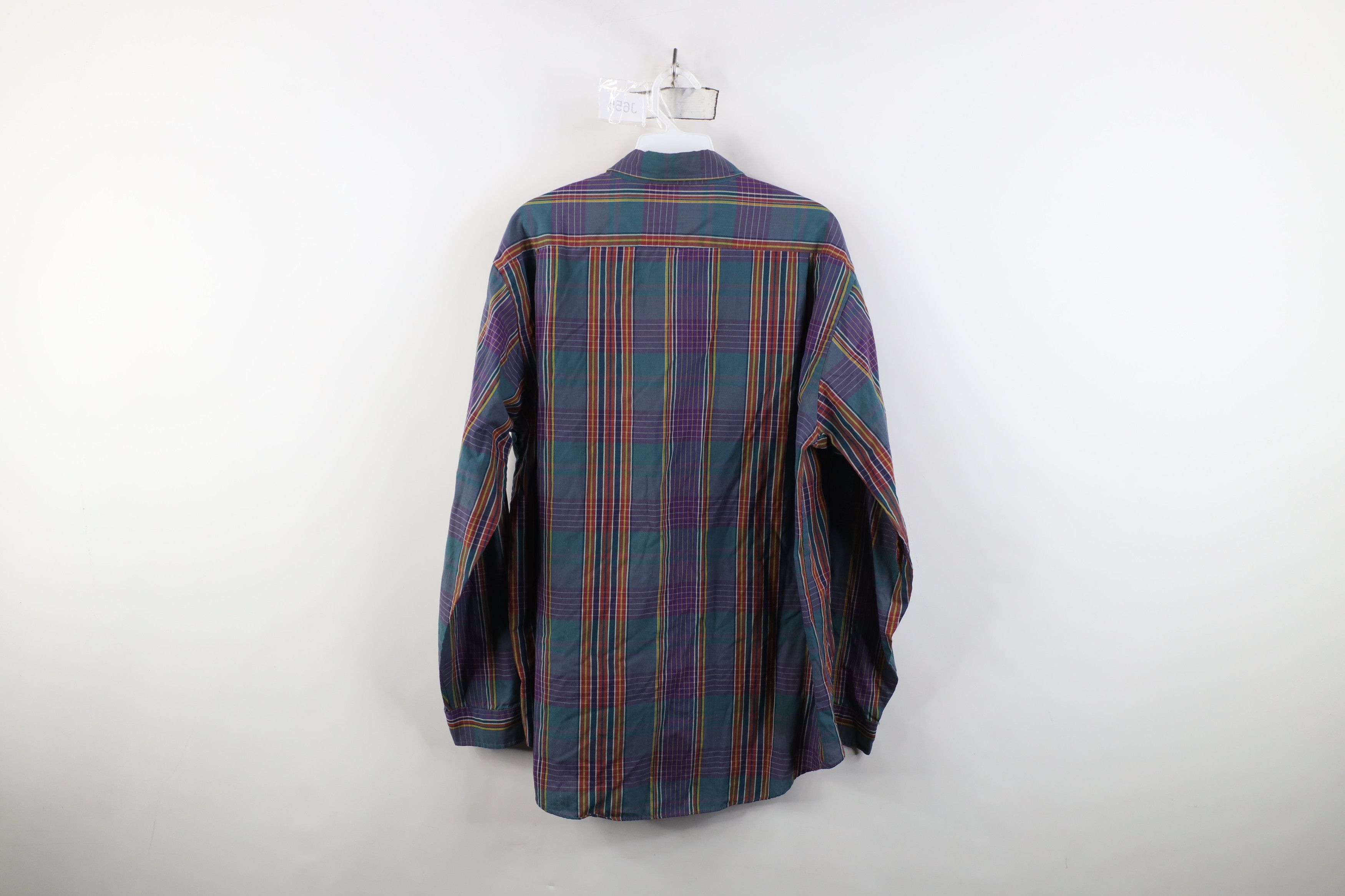 Levi's Vintage 80s Levis Rainbow Madras Plaid Button Down Shirt Size US L / EU 52-54 / 3 - 11 Thumbnail